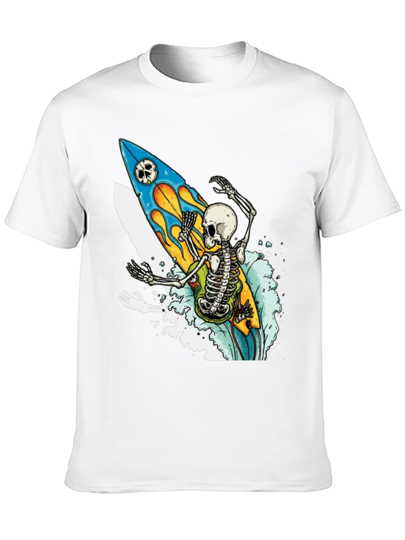 Skeleton Surfer T-Shirt - Ride the Wave of Style!