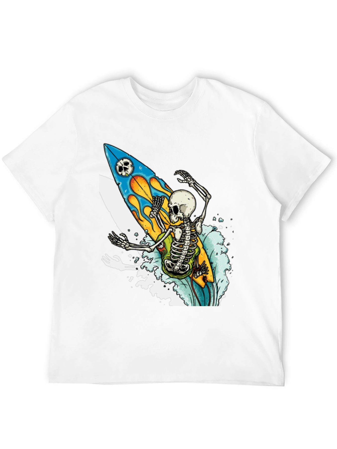 Skeleton Surfer T-Shirt - Ride the Wave of Style!