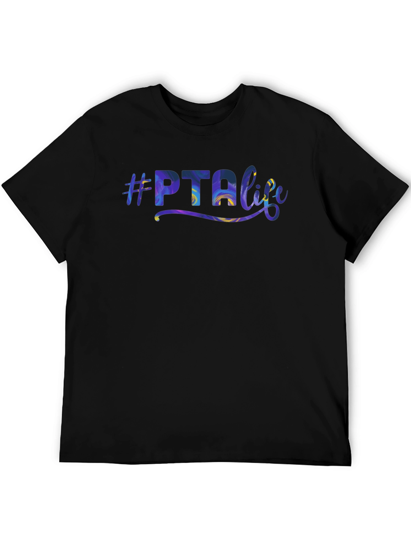 #PTA Life Graphic T-Shirt - Black Casual Tee