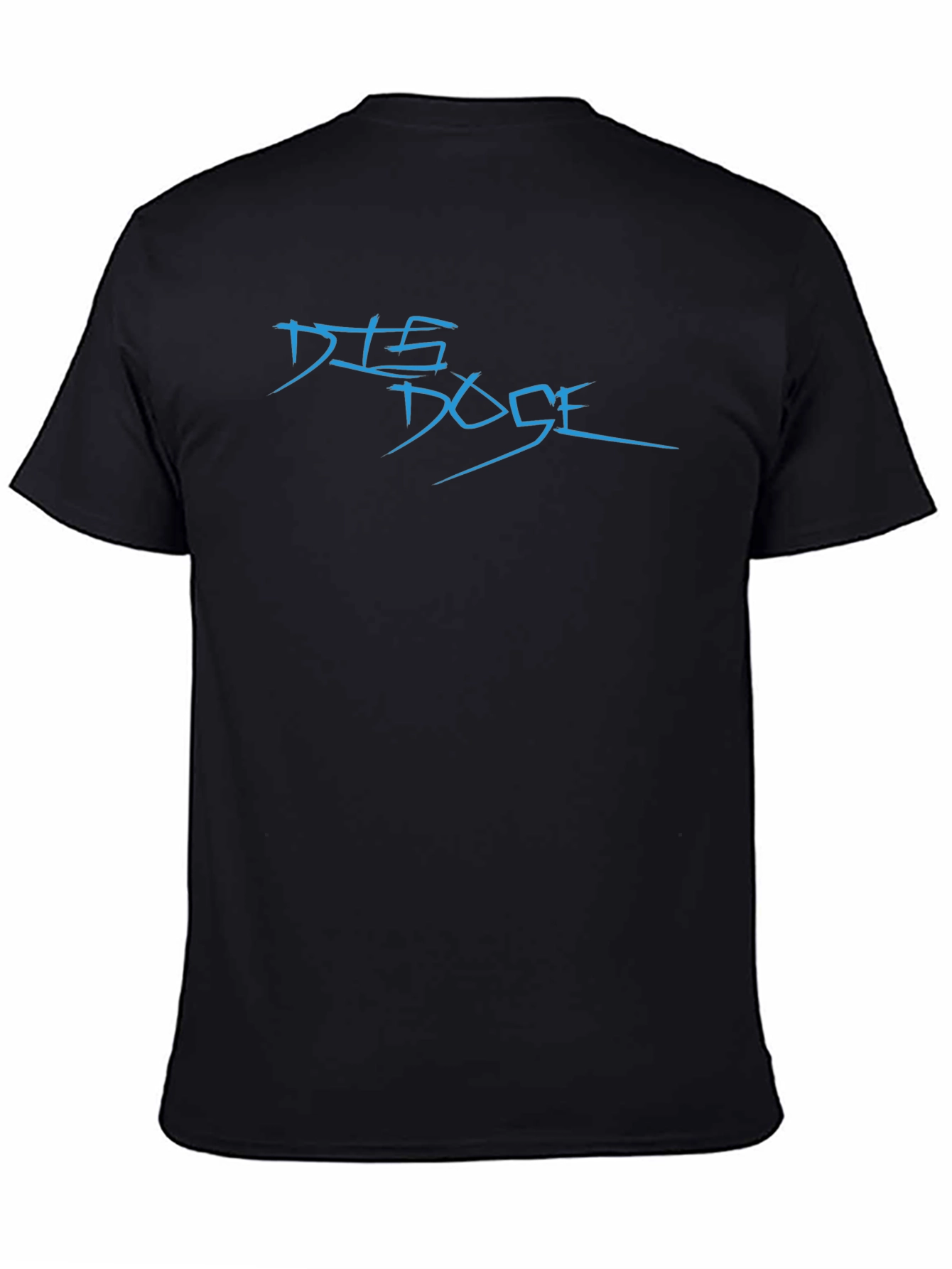 DTS Dose Black T-Shirt: Modern Graphic Tee