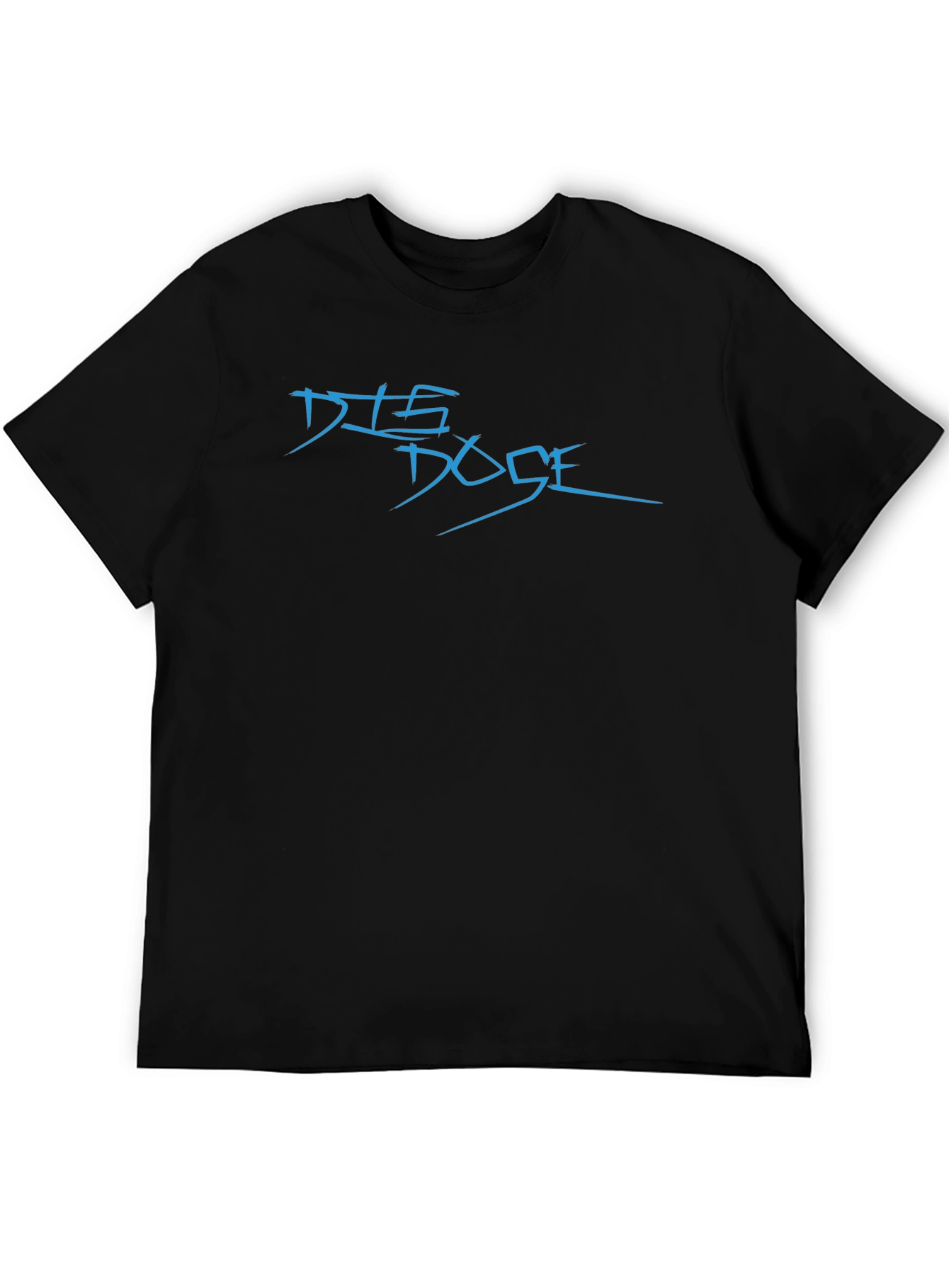 DTS Dose Black T-Shirt: Modern Graphic Tee