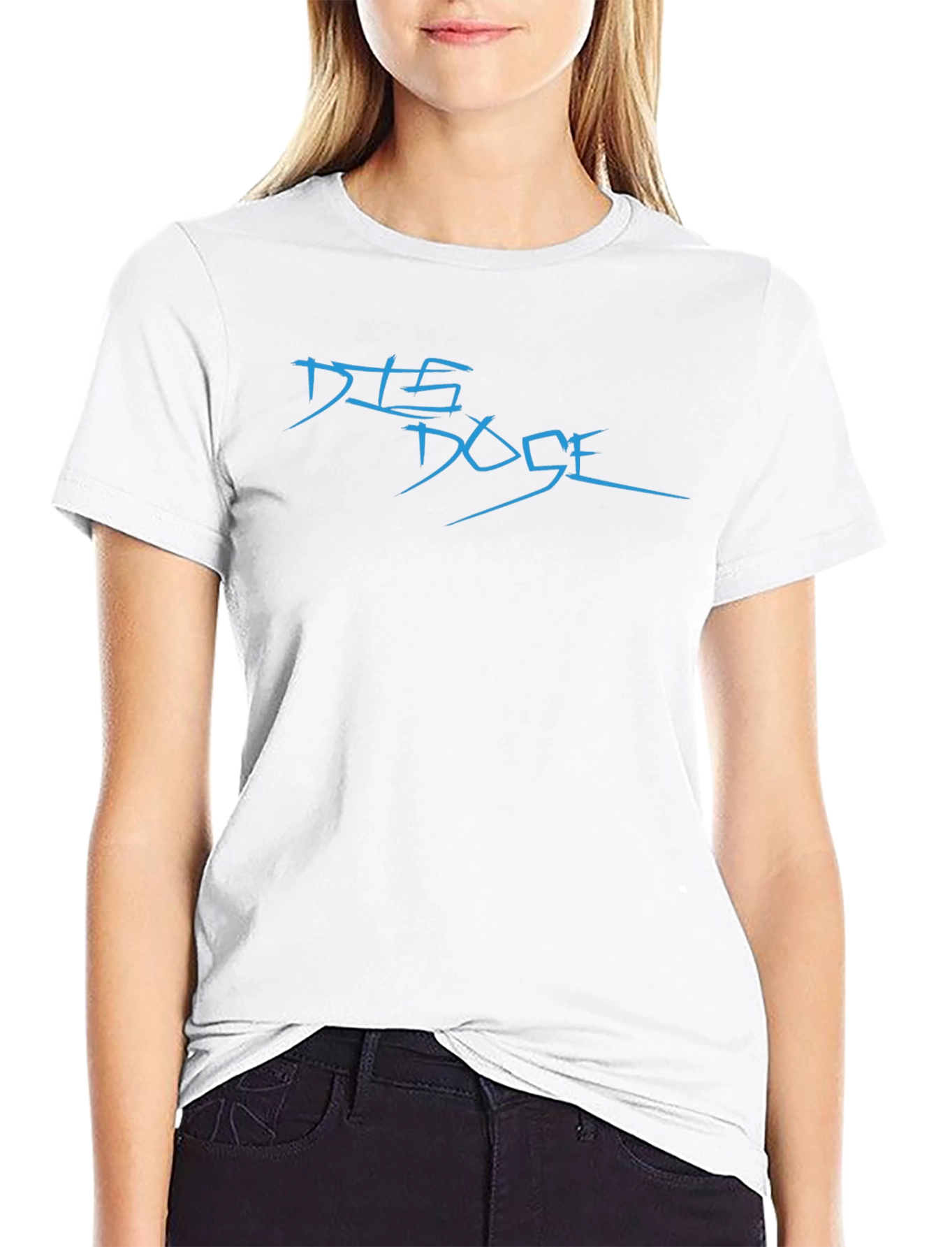DTS Dose Black T-Shirt: Modern Graphic Tee