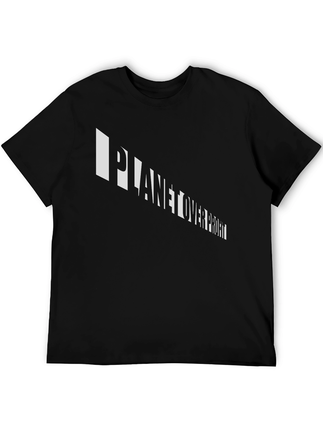 Planet Over Profit Graphic Tee - Black