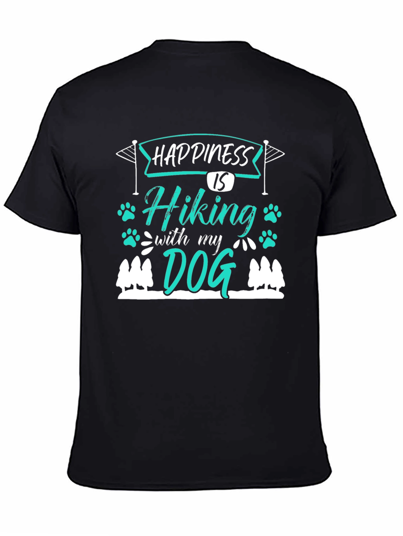 Hiking with My Dog Graphic T-Shirt