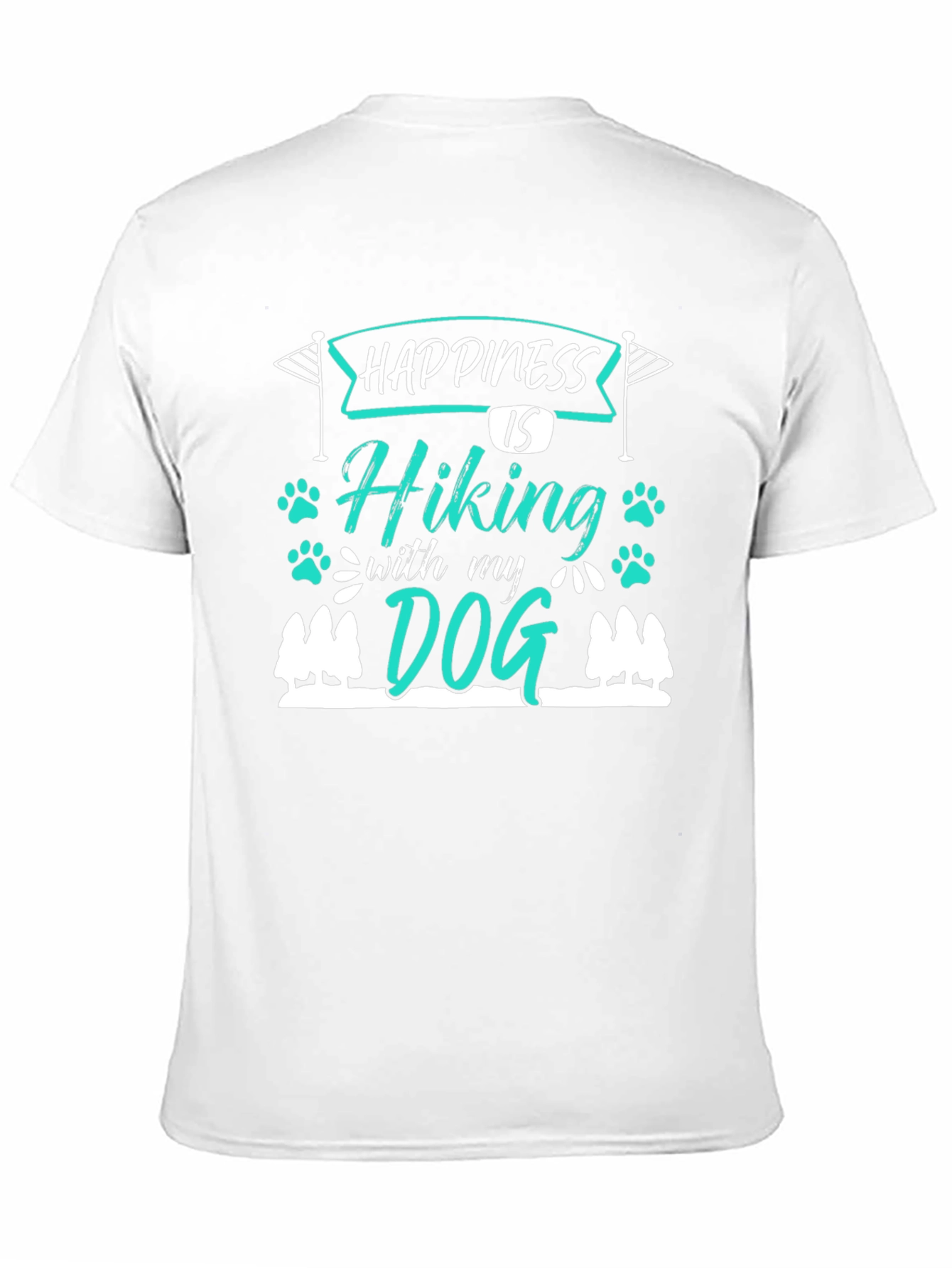 Hiking with My Dog Graphic T-Shirt