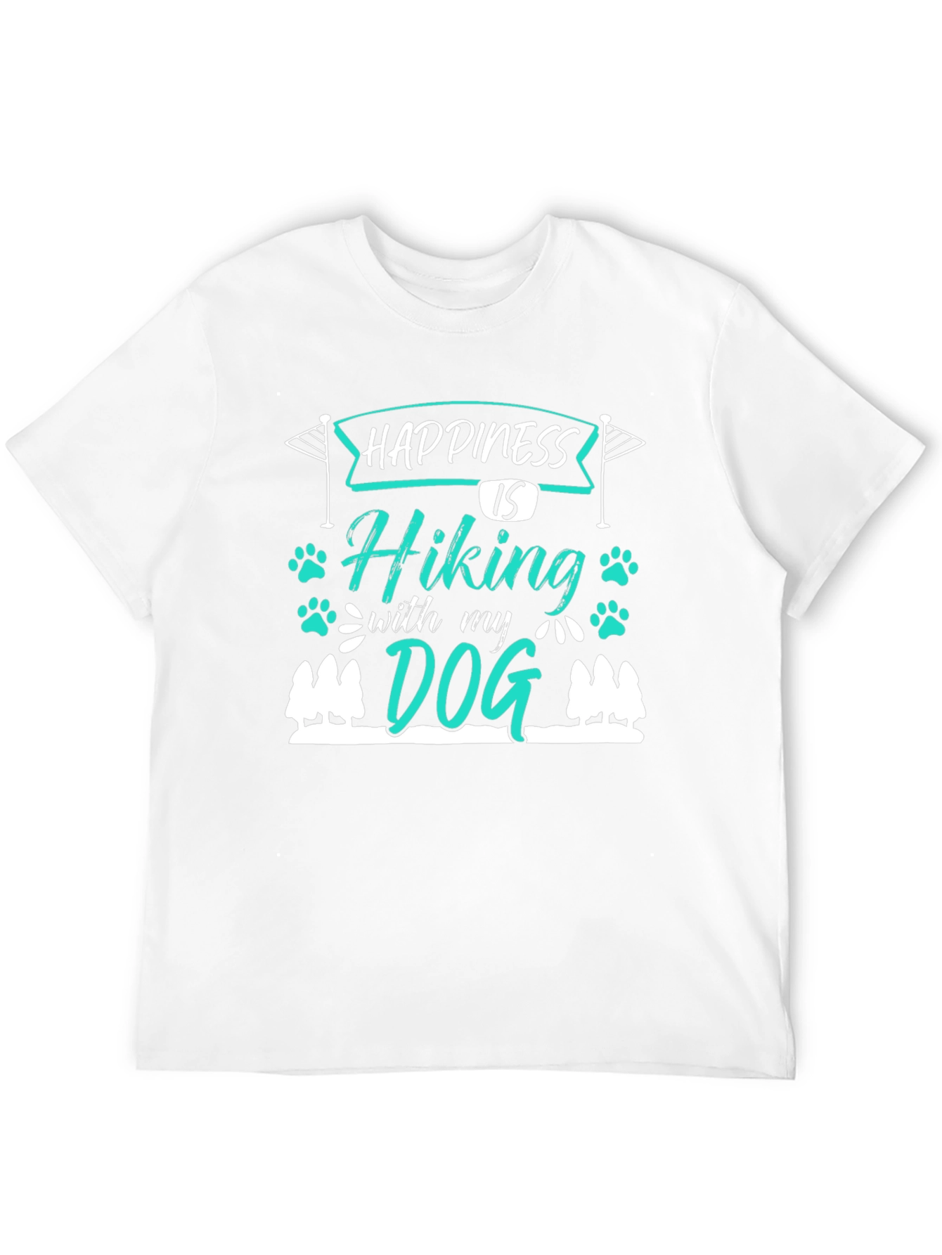 Hiking with My Dog Graphic T-Shirt