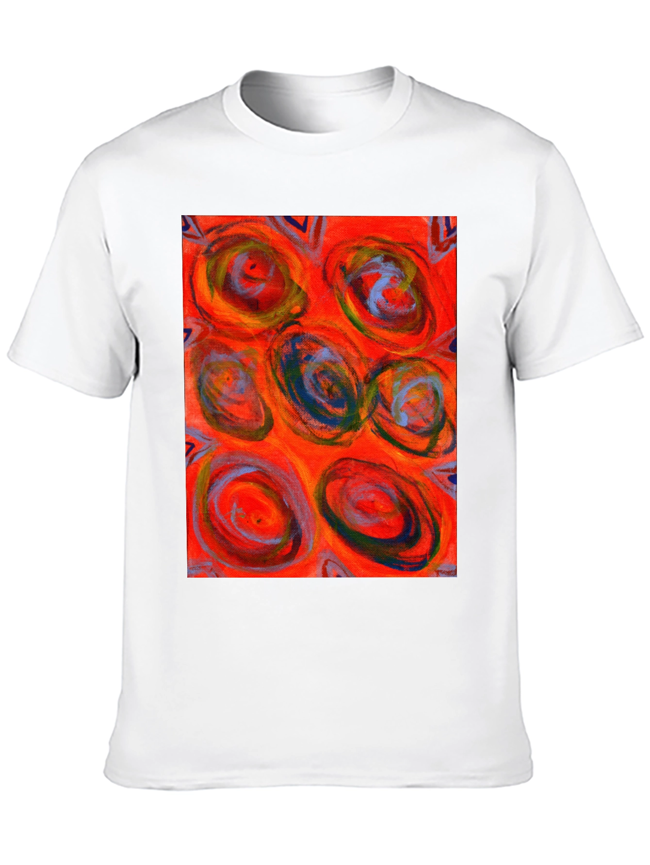Abstract Art Print Crew Neck T-Shirt