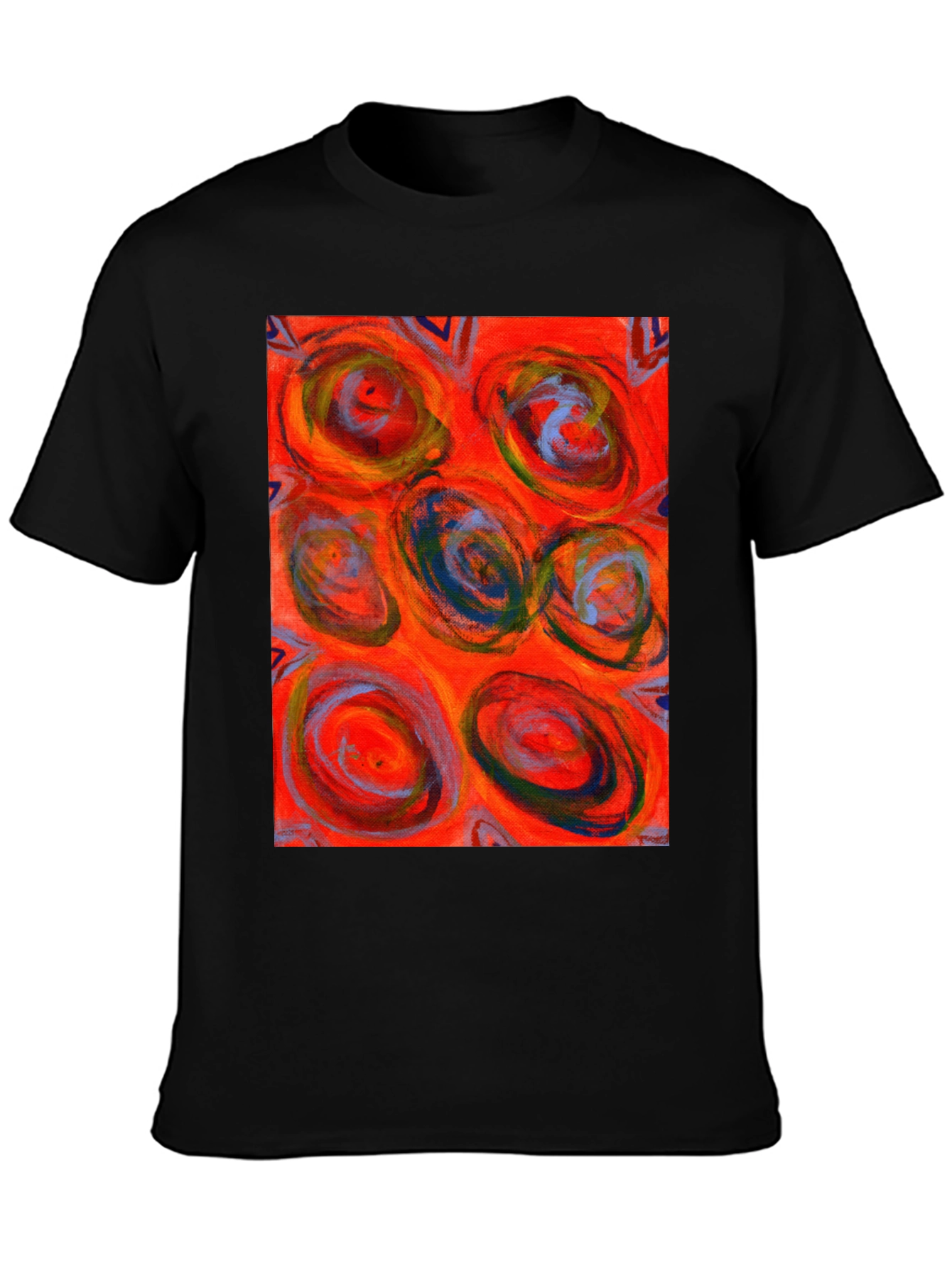 Abstract Art Print Crew Neck T-Shirt