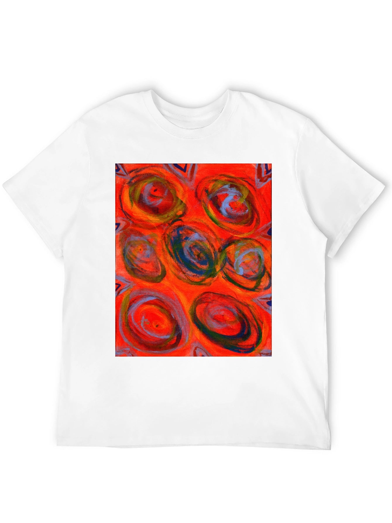 Abstract Art Print Crew Neck T-Shirt