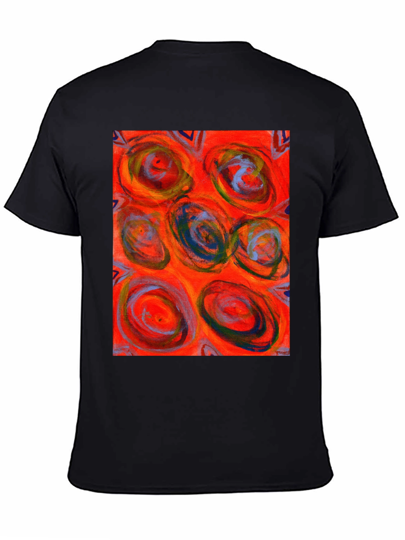 Abstract Art Print Crew Neck T-Shirt