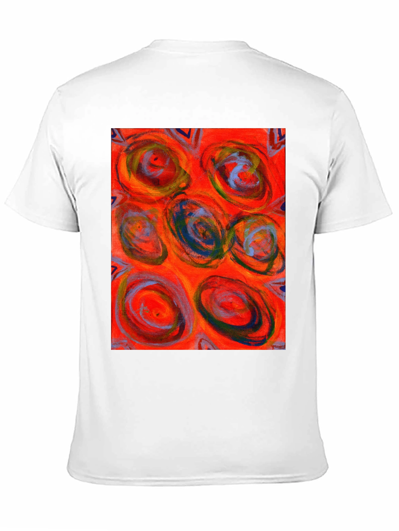 Abstract Art Print Crew Neck T-Shirt