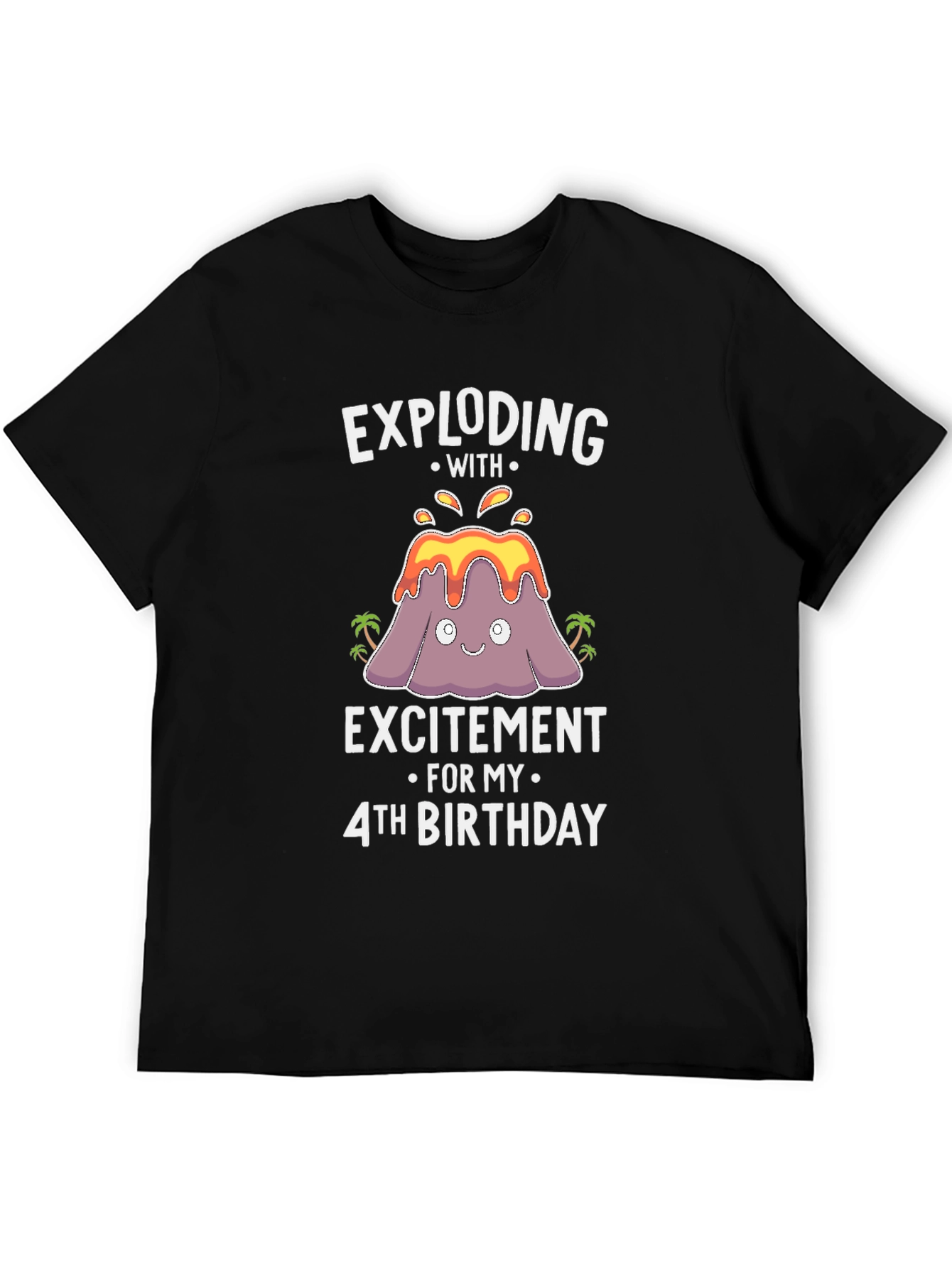 Exploding with Excitement 4th Birthday T-Shirt