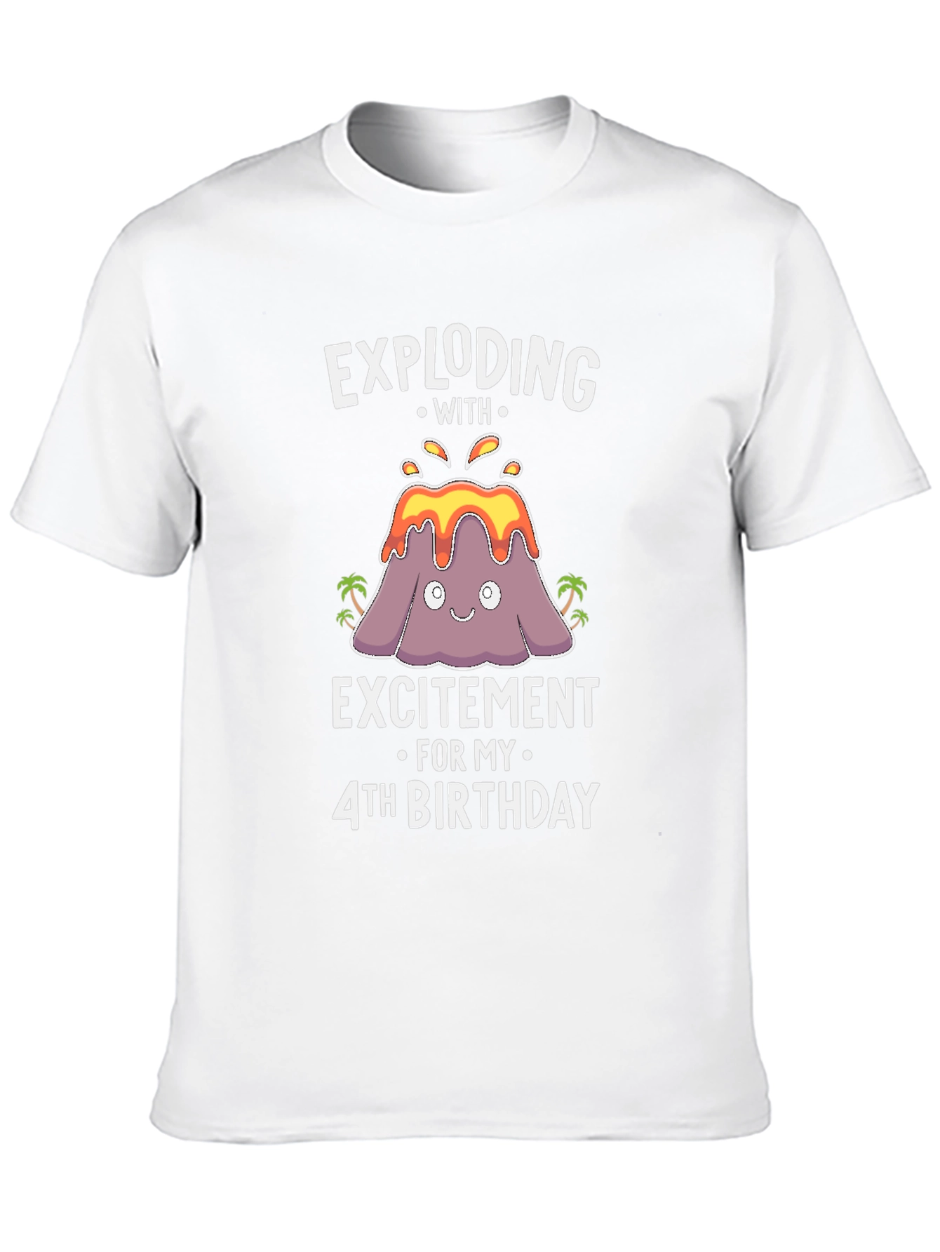 Exploding with Excitement 4th Birthday T-Shirt