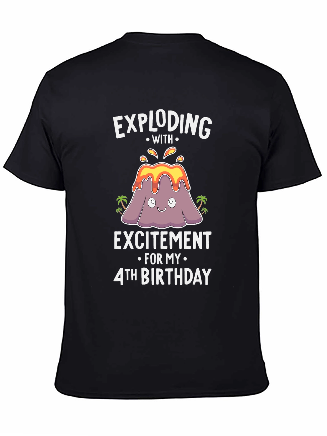 Exploding with Excitement 4th Birthday T-Shirt