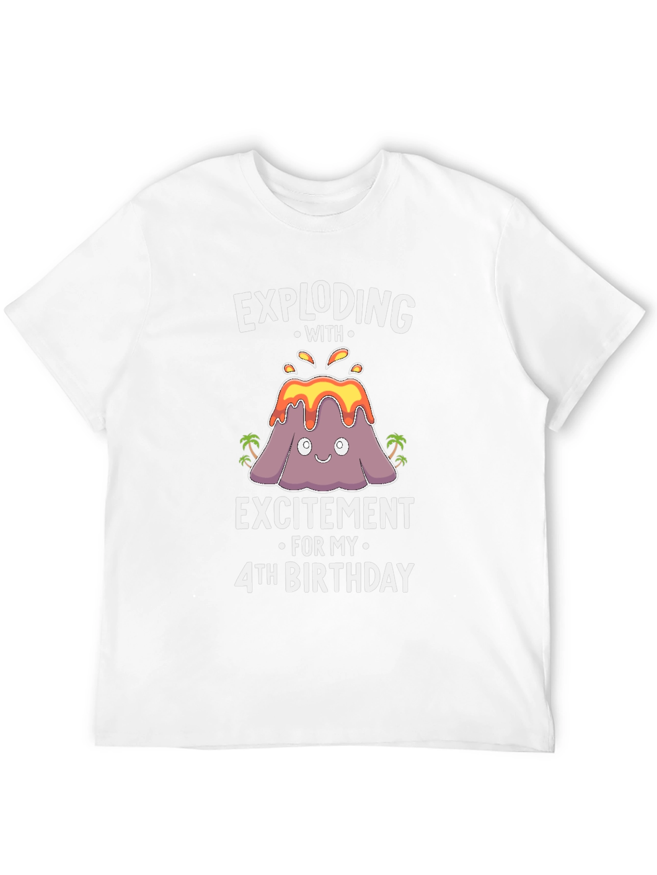 Exploding with Excitement 4th Birthday T-Shirt