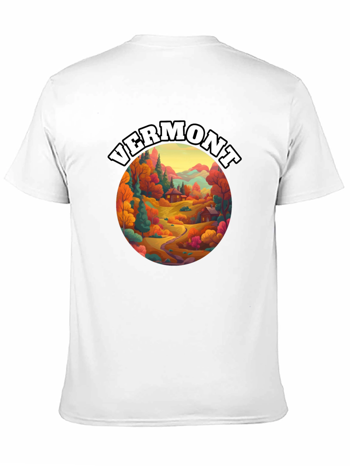 Vermont Graphic Tee - Autumn Landscape T-Shirt