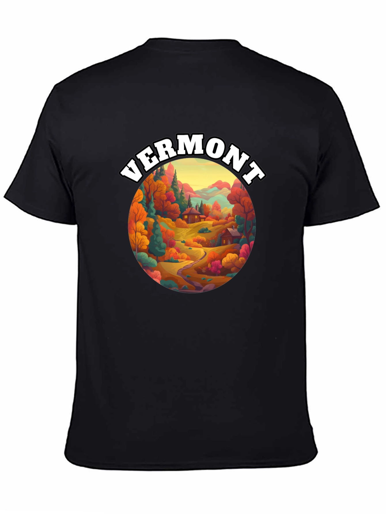 Vermont Graphic Tee - Autumn Landscape T-Shirt