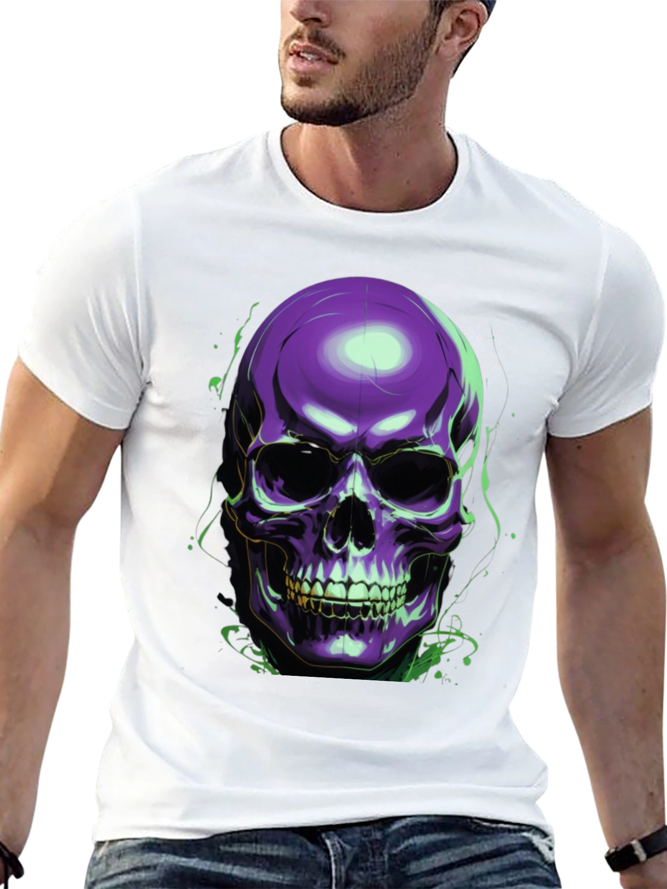 Skull Graphic Tee - Mens Black T-Shirt