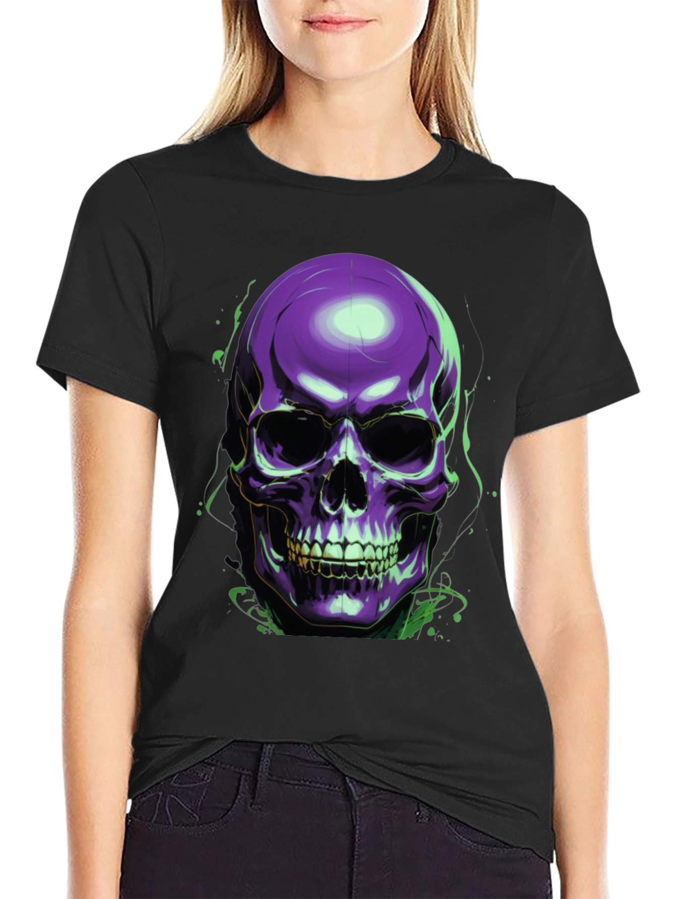 Skull Graphic Tee - Mens Black T-Shirt