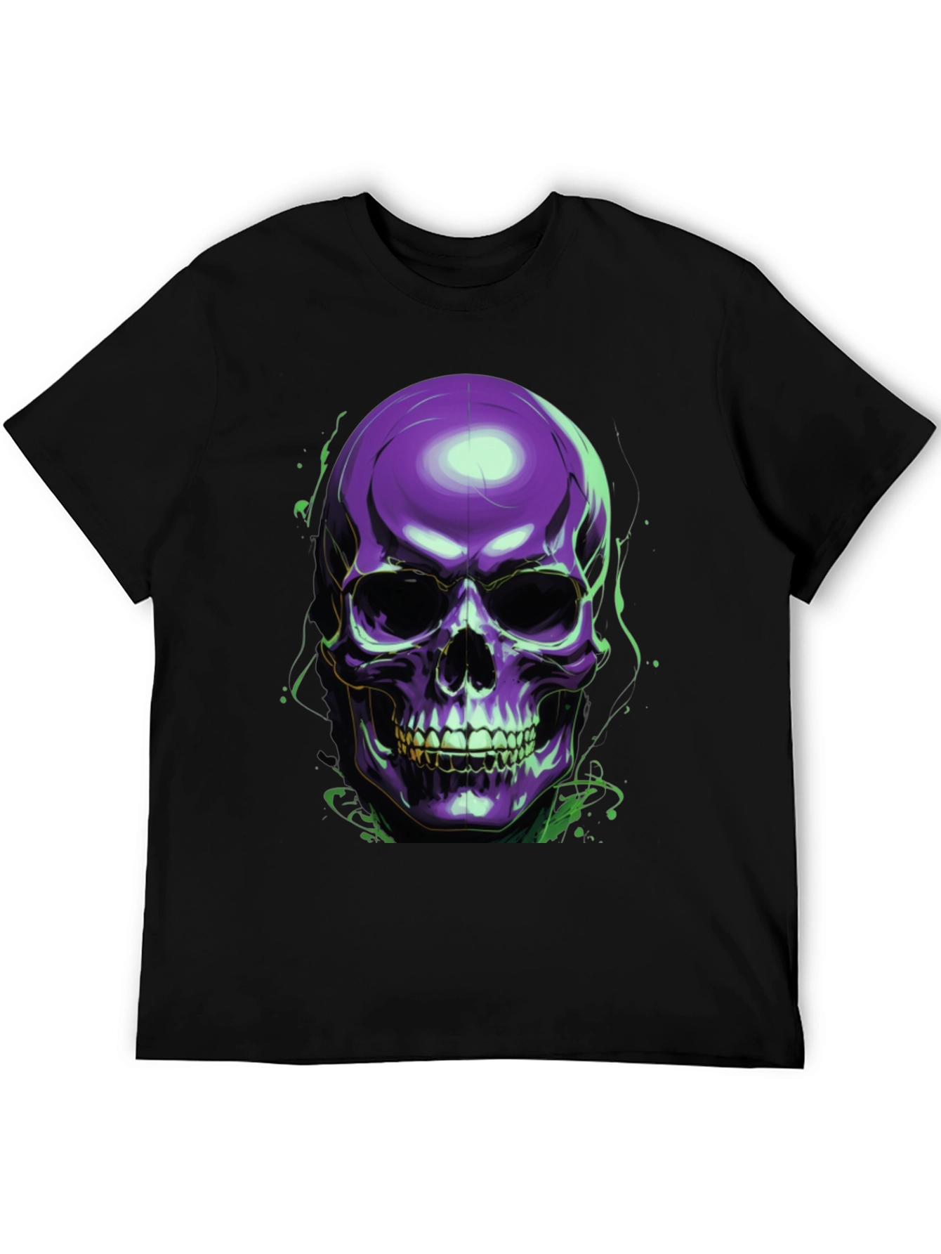 Skull Graphic Tee - Mens Black T-Shirt
