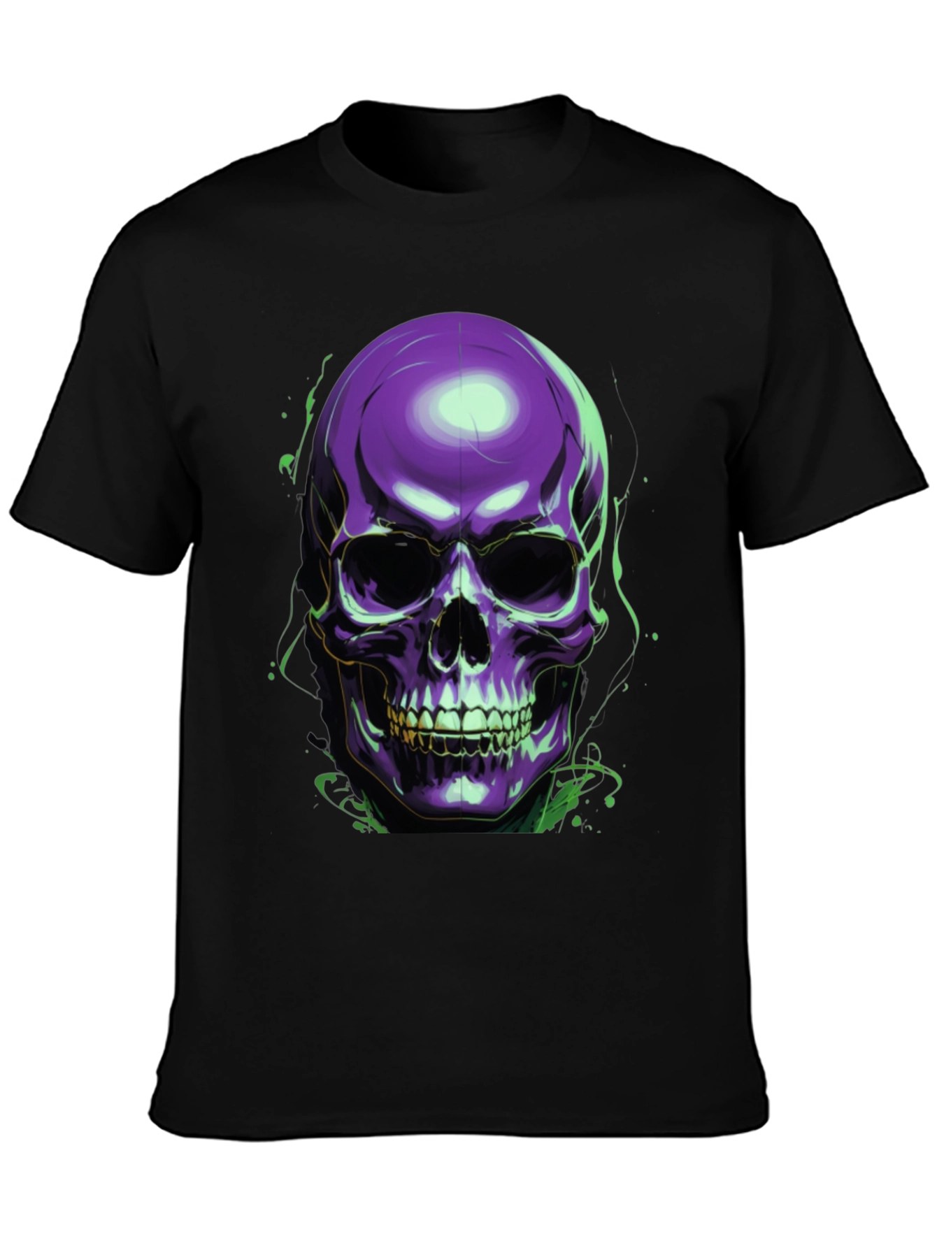 Skull Graphic Tee - Mens Black T-Shirt