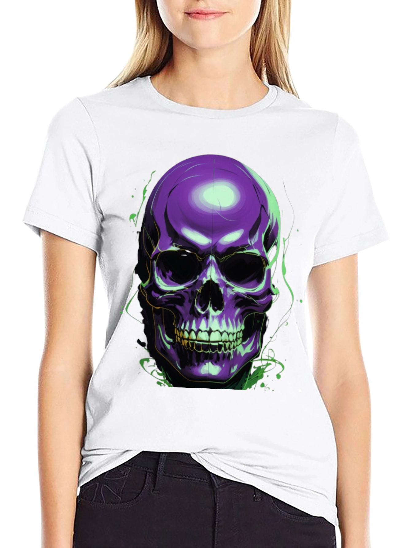 Skull Graphic Tee - Mens Black T-Shirt