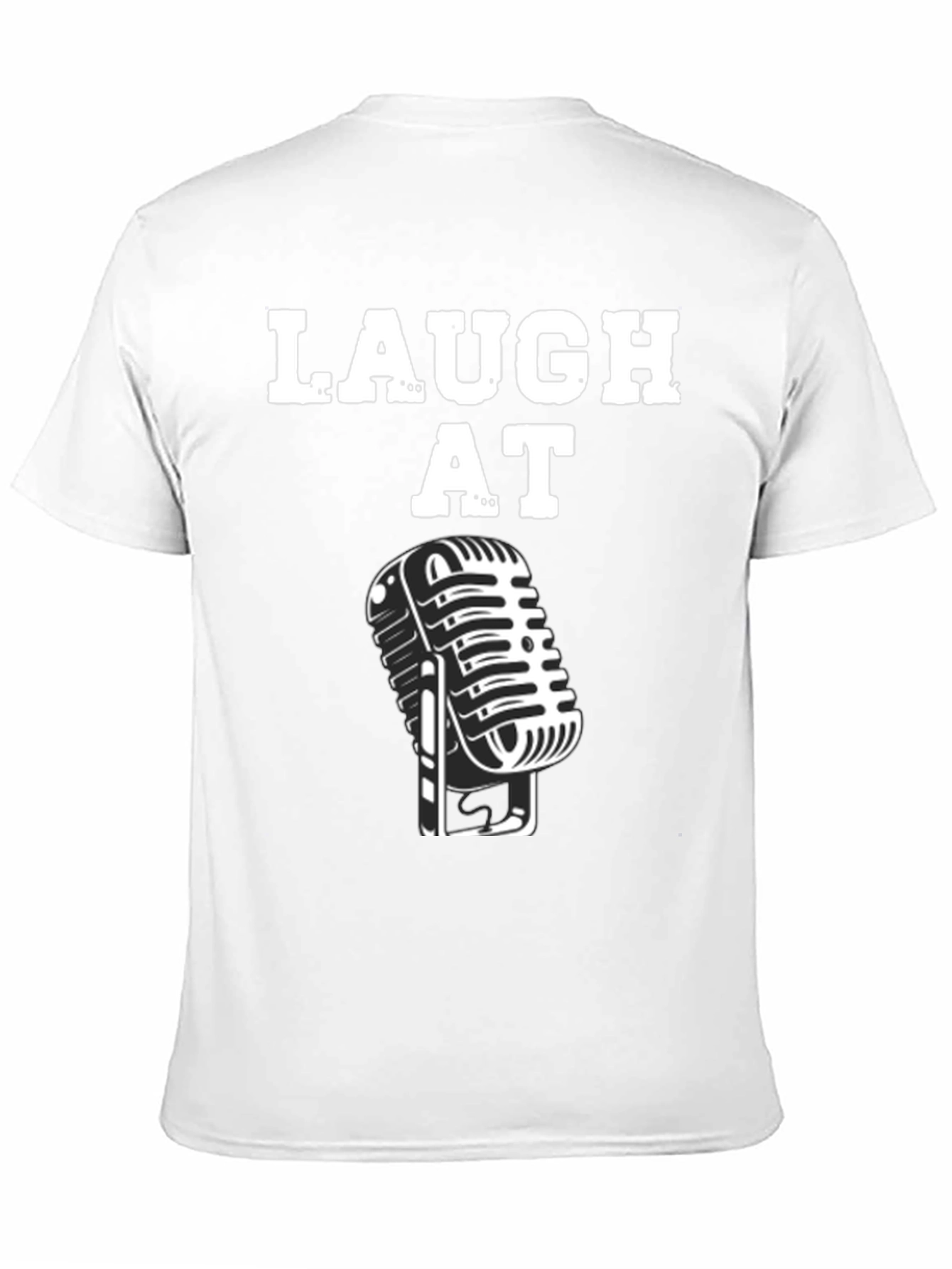 Laugh At Microphone Graphic Tee - Black