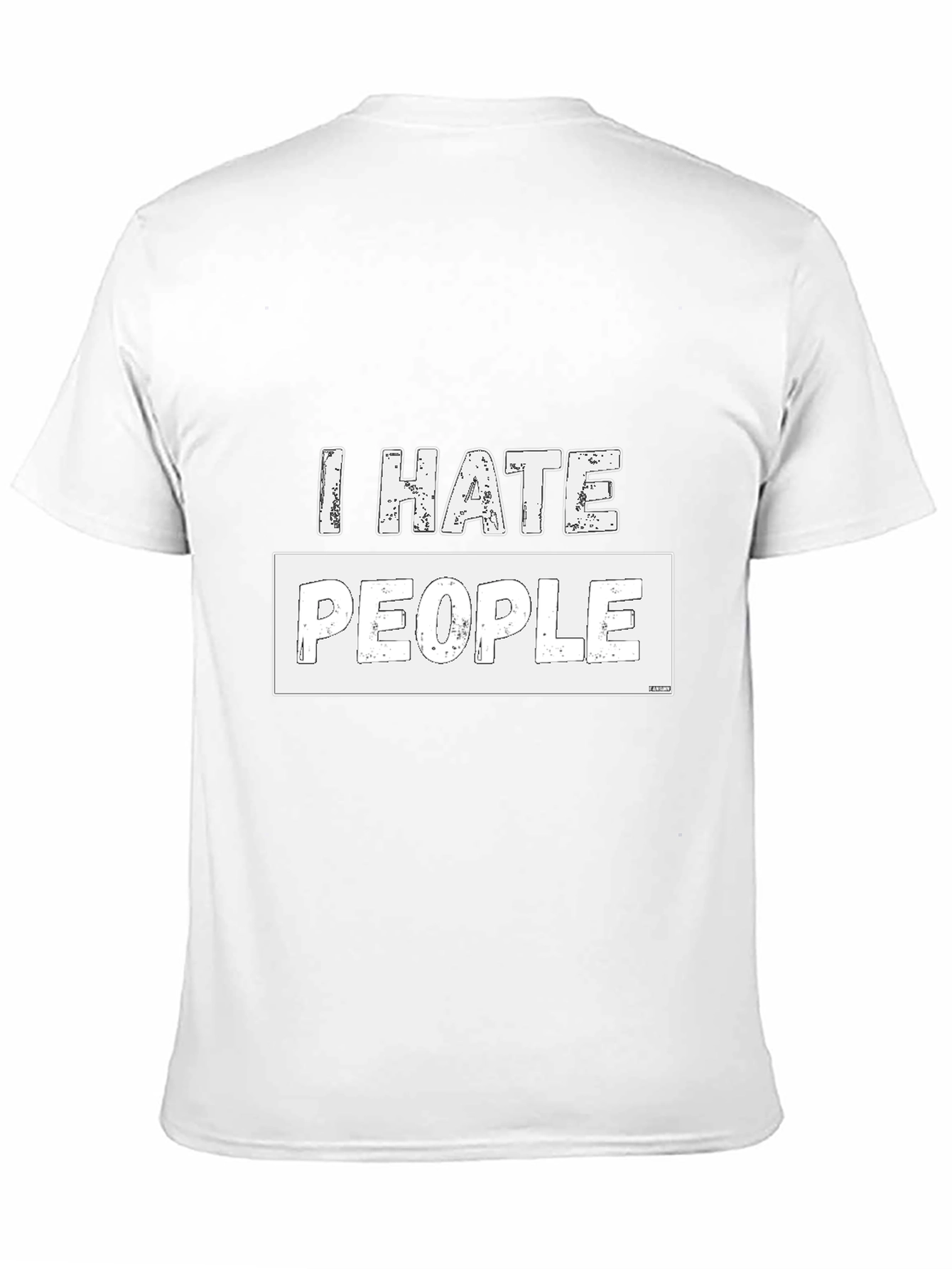 I Hate People Graphic T-Shirt - Black Cotton Tee