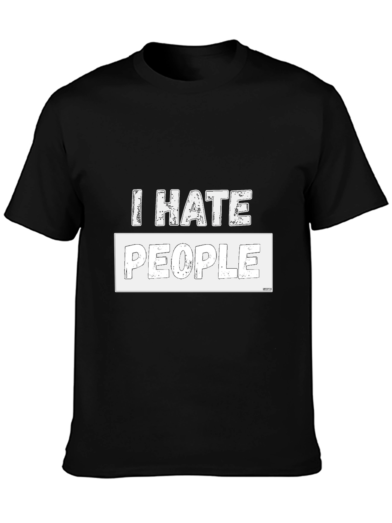 I Hate People Graphic T-Shirt - Black Cotton Tee