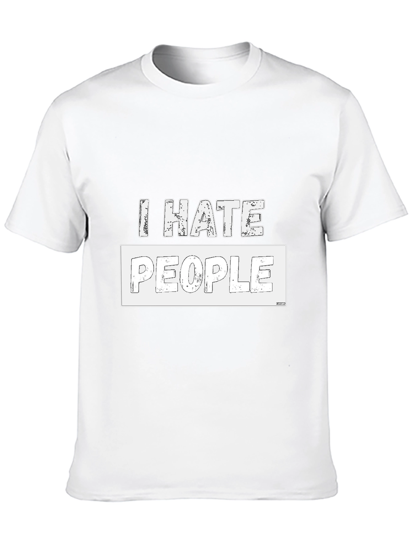 I Hate People Graphic T-Shirt - Black Cotton Tee
