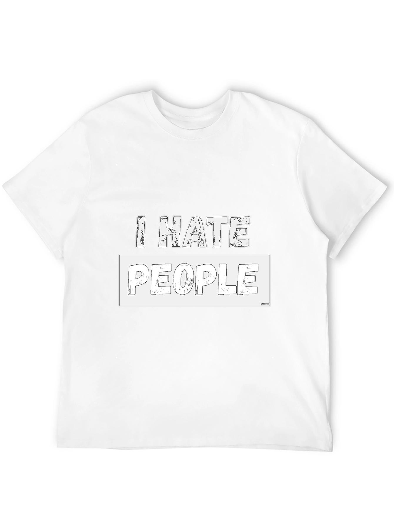 I Hate People Graphic T-Shirt - Black Cotton Tee