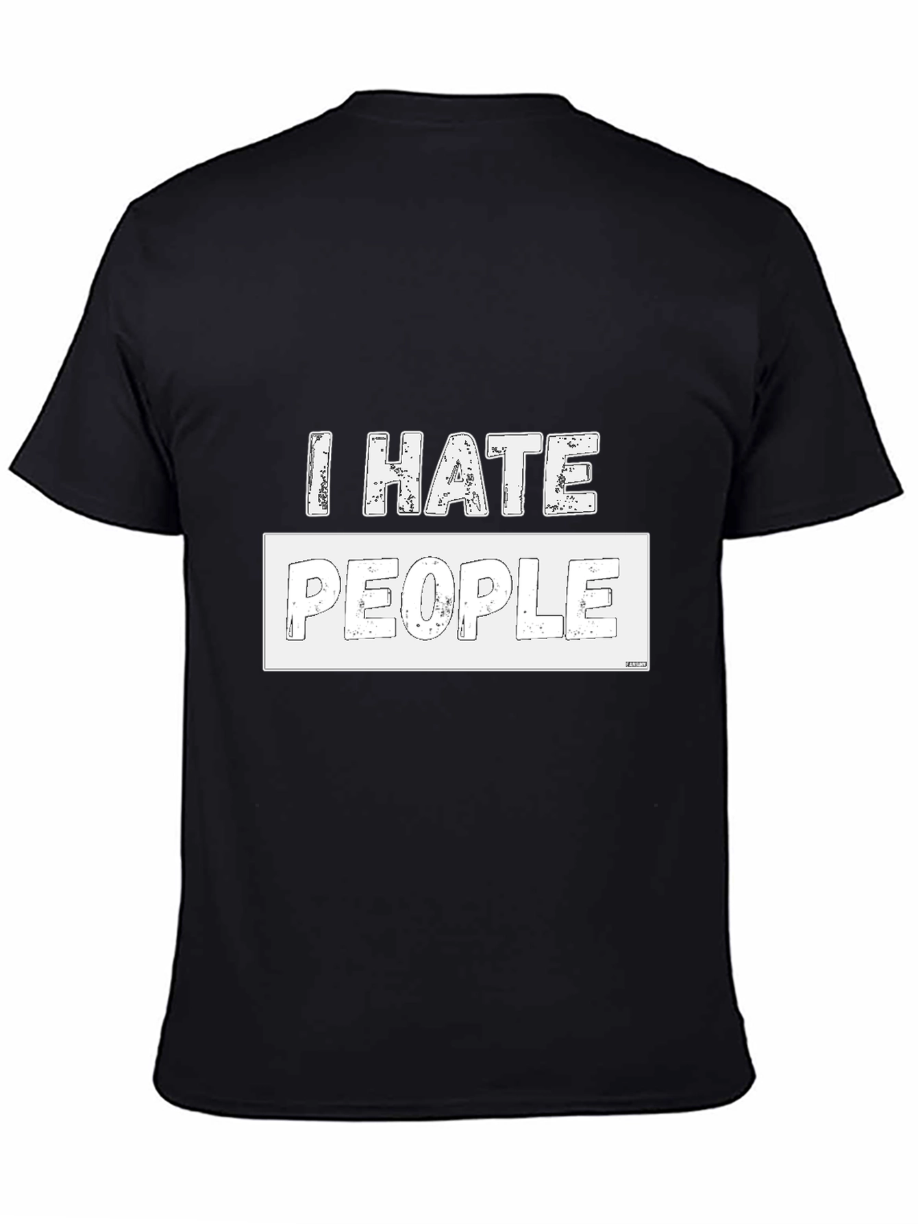 I Hate People Graphic T-Shirt - Black Cotton Tee