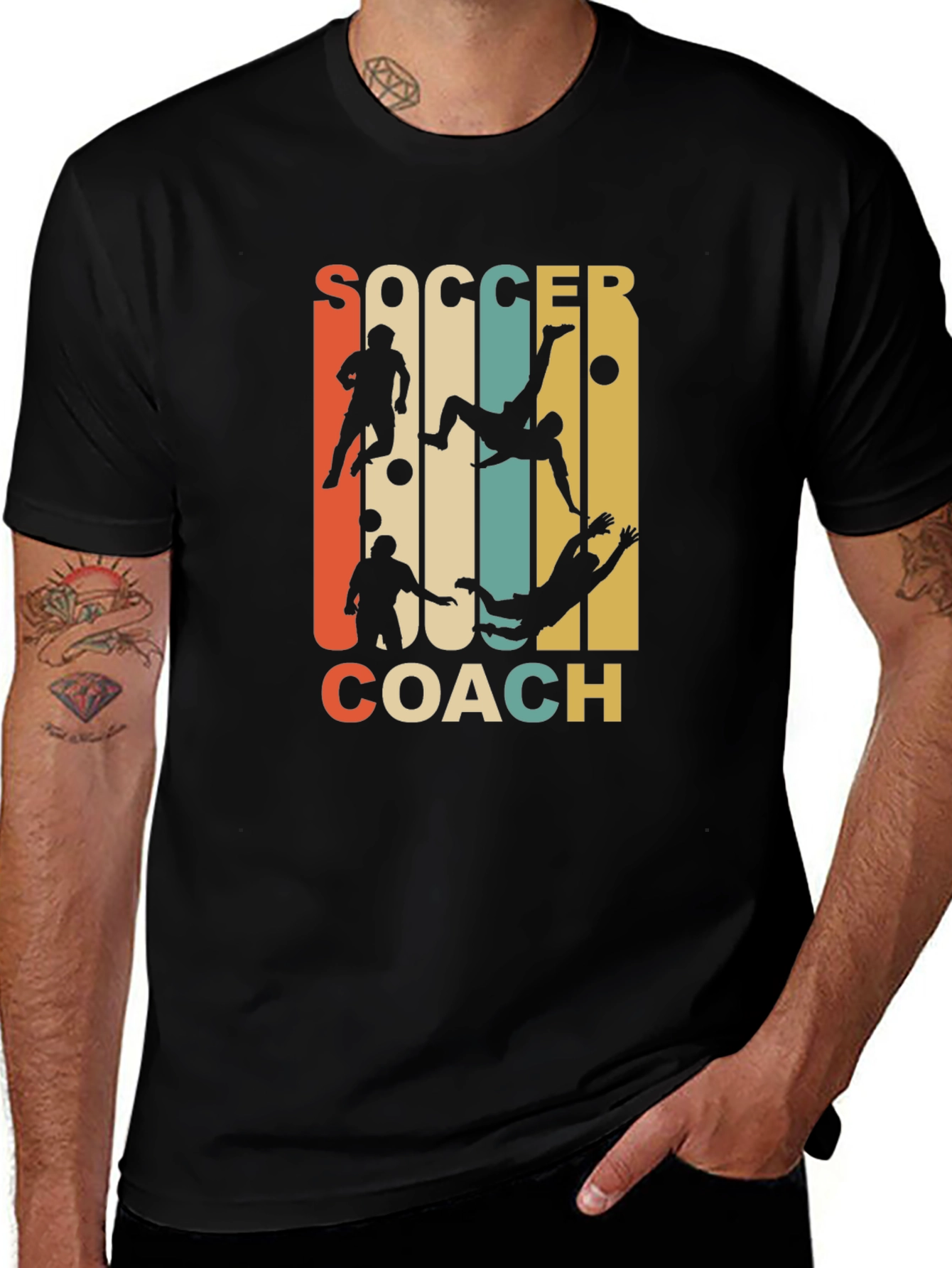 Soccer Coach Graphic Tee - Retro Style