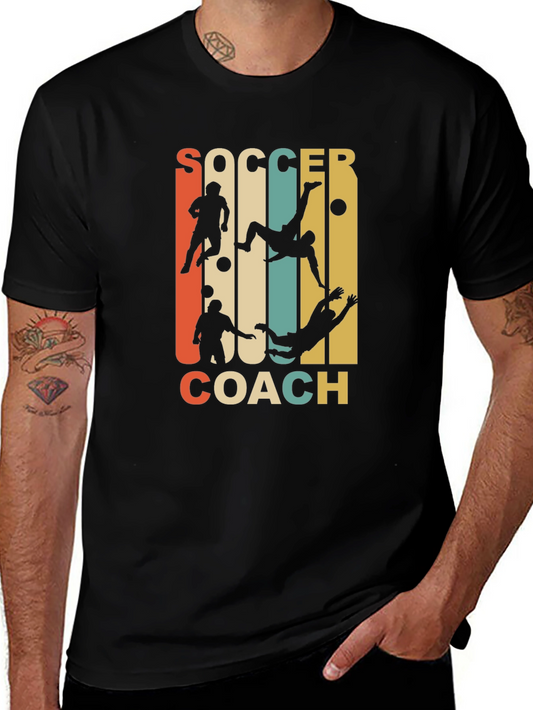 Soccer Coach Graphic Tee - Retro Style