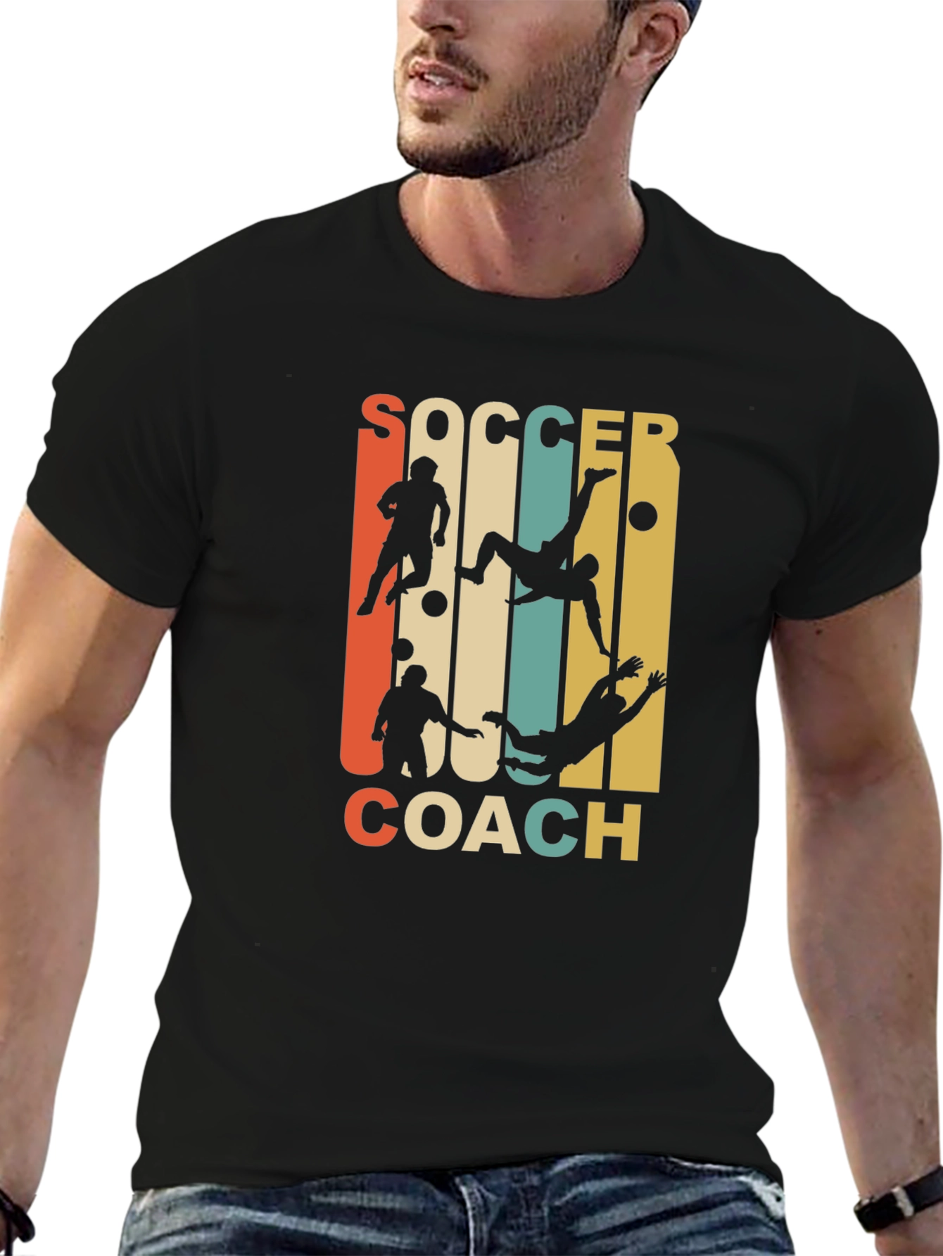 Soccer Coach Graphic Tee - Retro Style