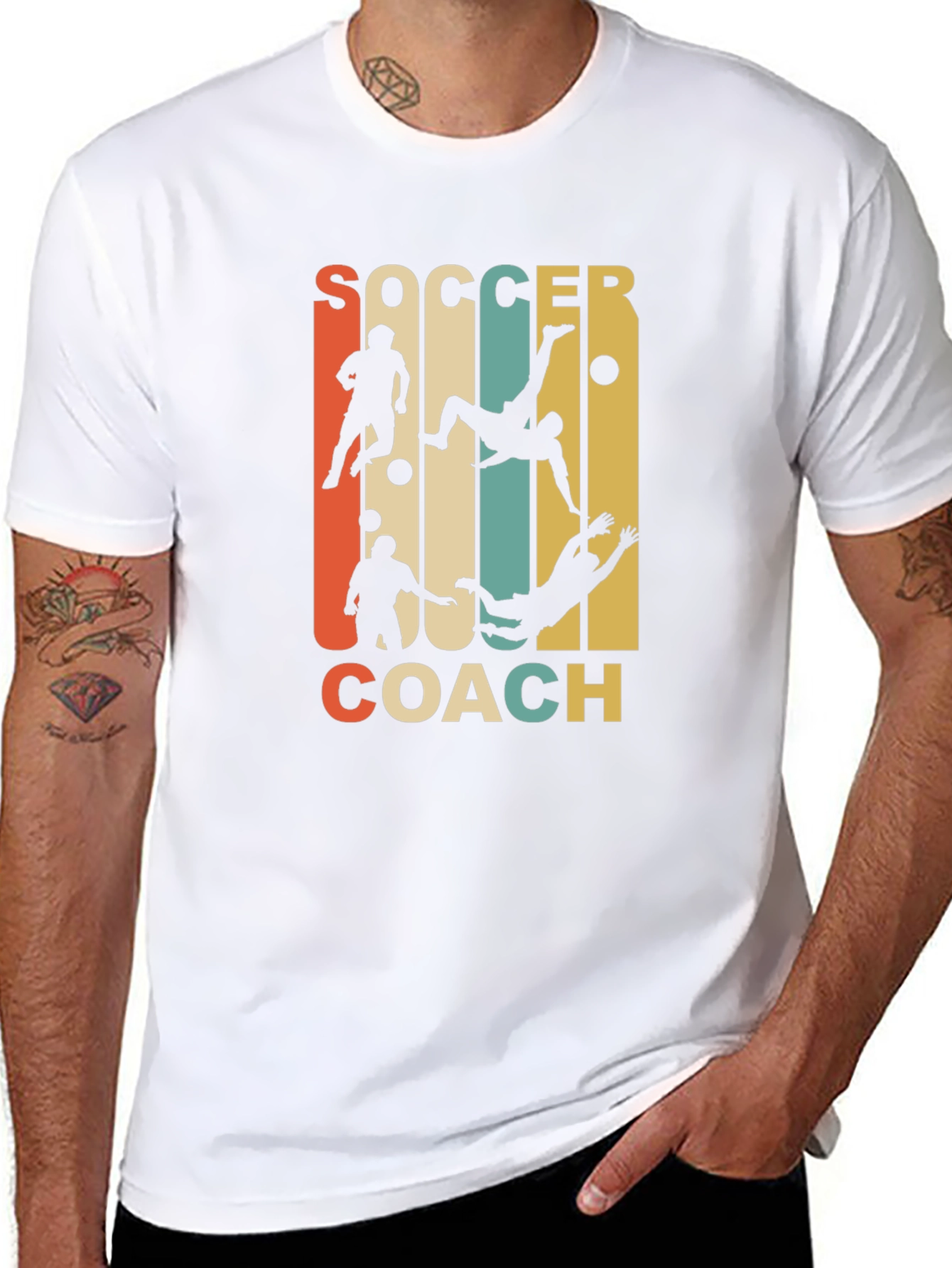 Soccer Coach Graphic Tee - Retro Style