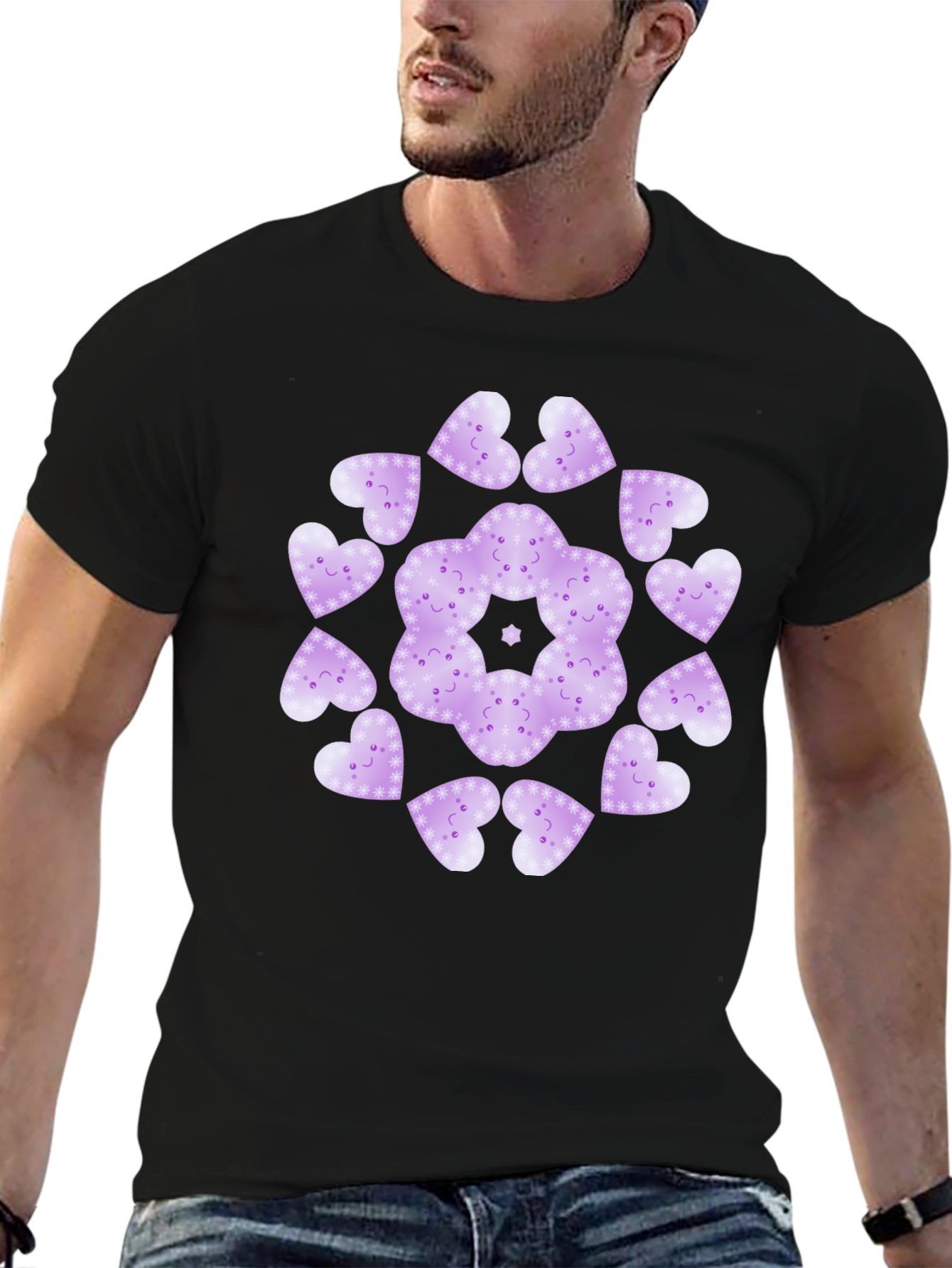 Heart Mandala Graphic T-Shirt