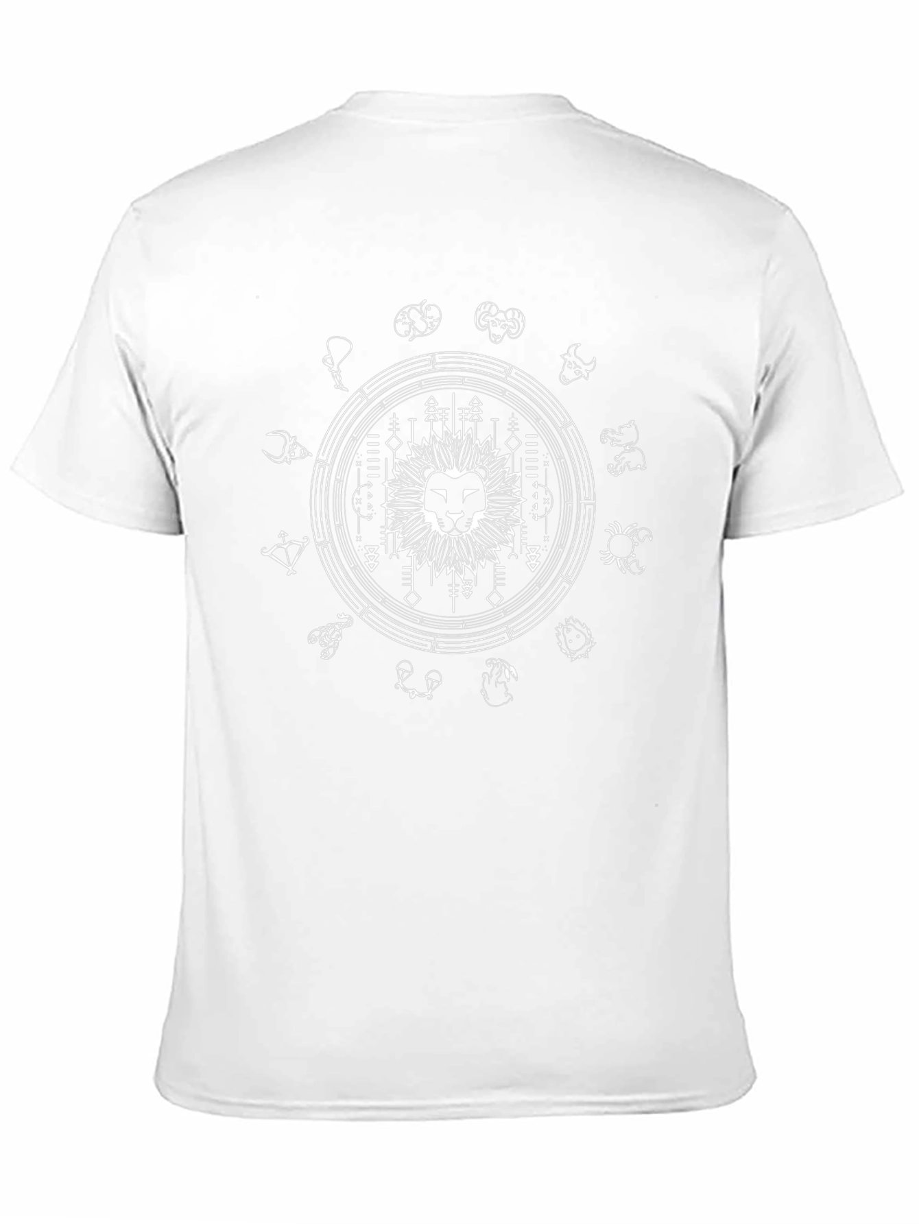 Zodiac Lion Graphic Tee - Stylish Astrology Shirt