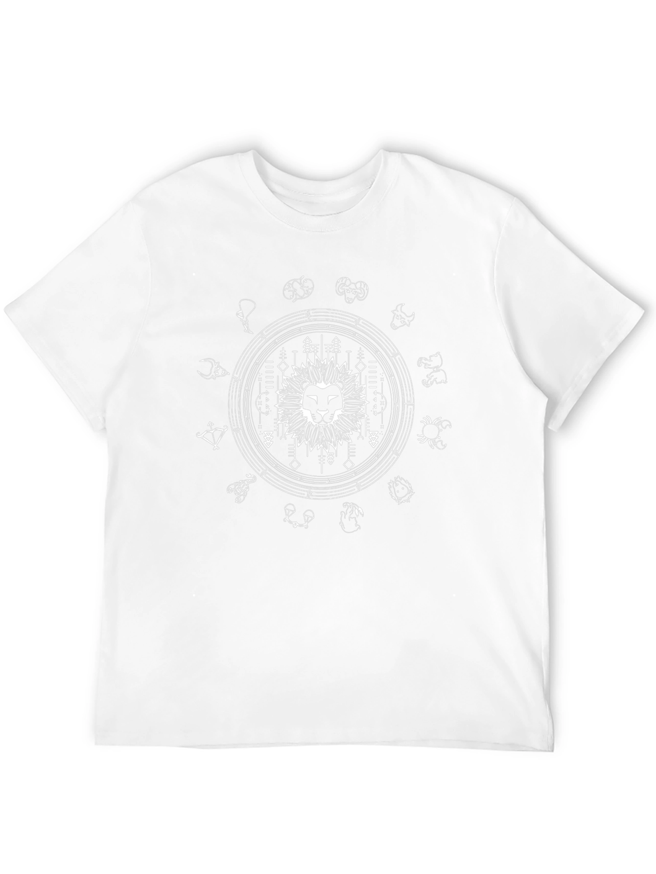 Zodiac Lion Graphic Tee - Stylish Astrology Shirt