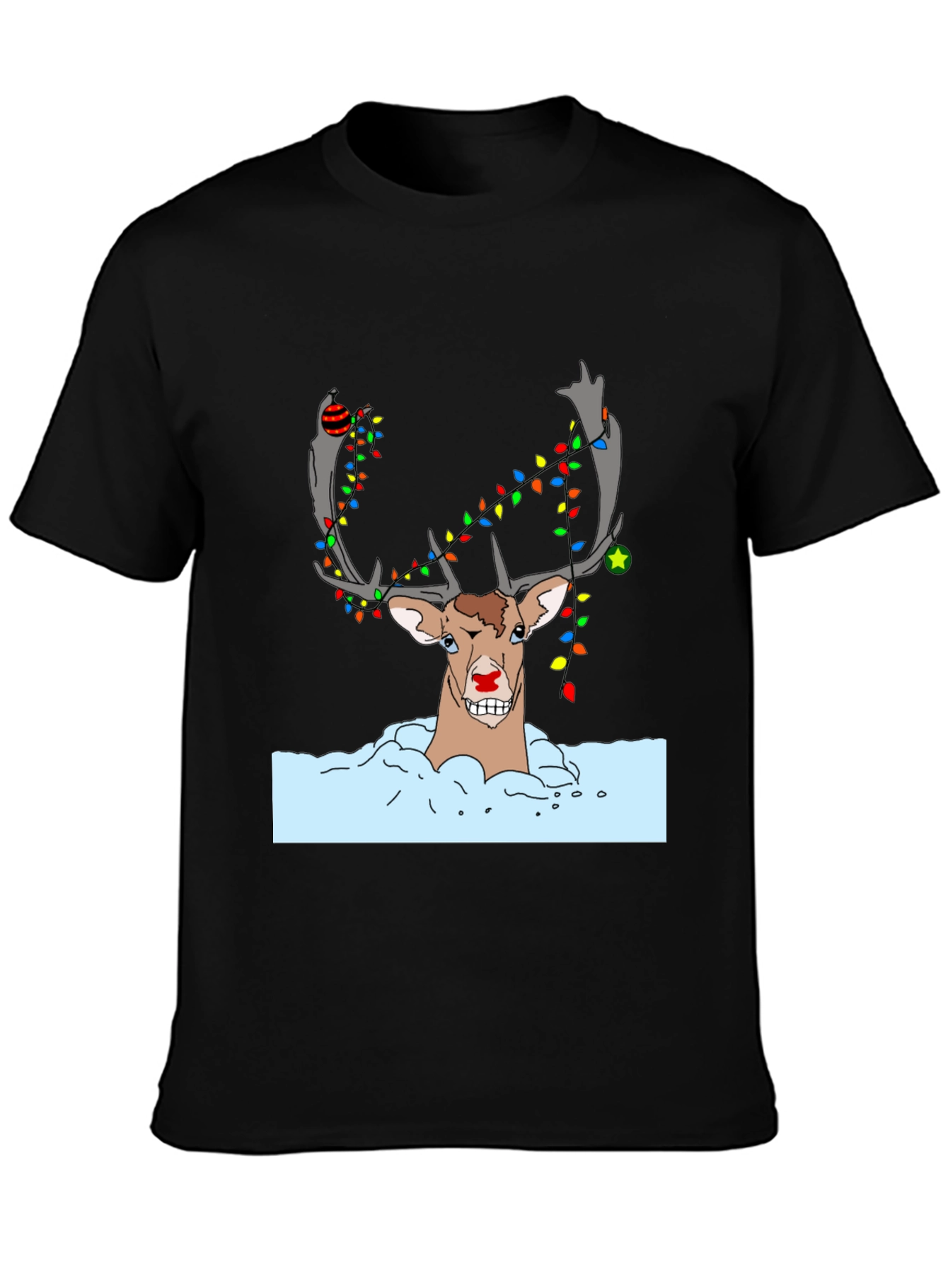 Rudolph Christmas T-Shirt - Holiday Reindeer