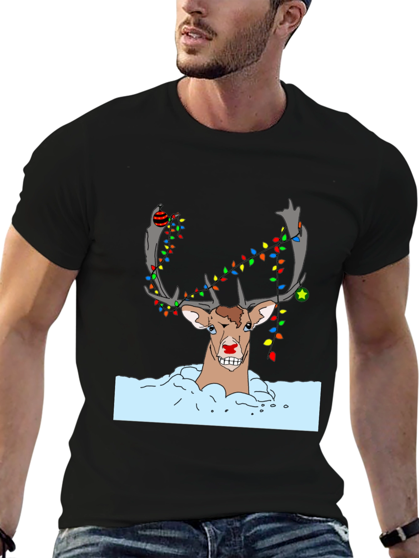 Rudolph Christmas T-Shirt - Holiday Reindeer