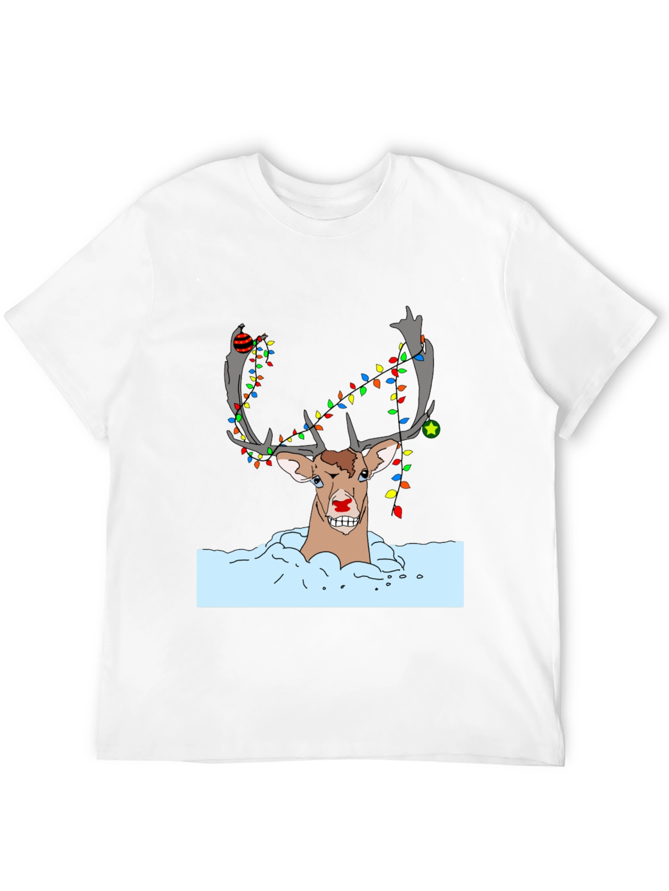 Rudolph Christmas T-Shirt - Holiday Reindeer