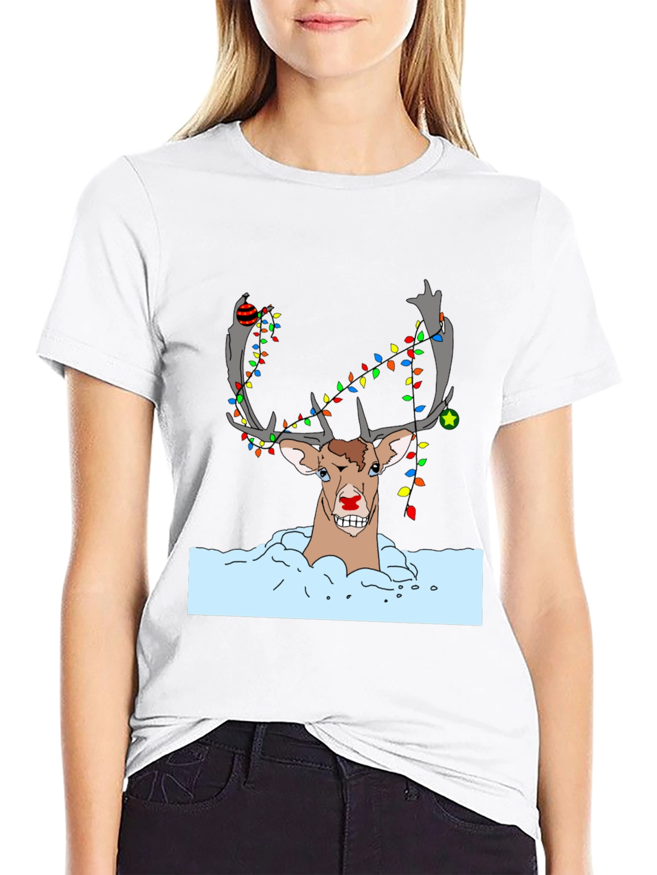 Rudolph Christmas T-Shirt - Holiday Reindeer