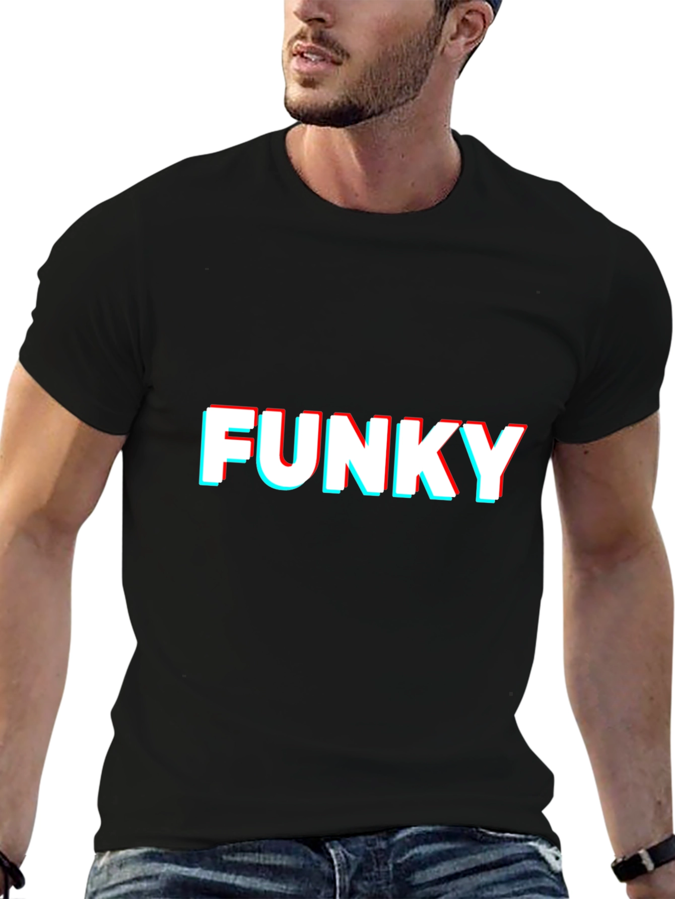Funky Graphic T-Shirt - Black