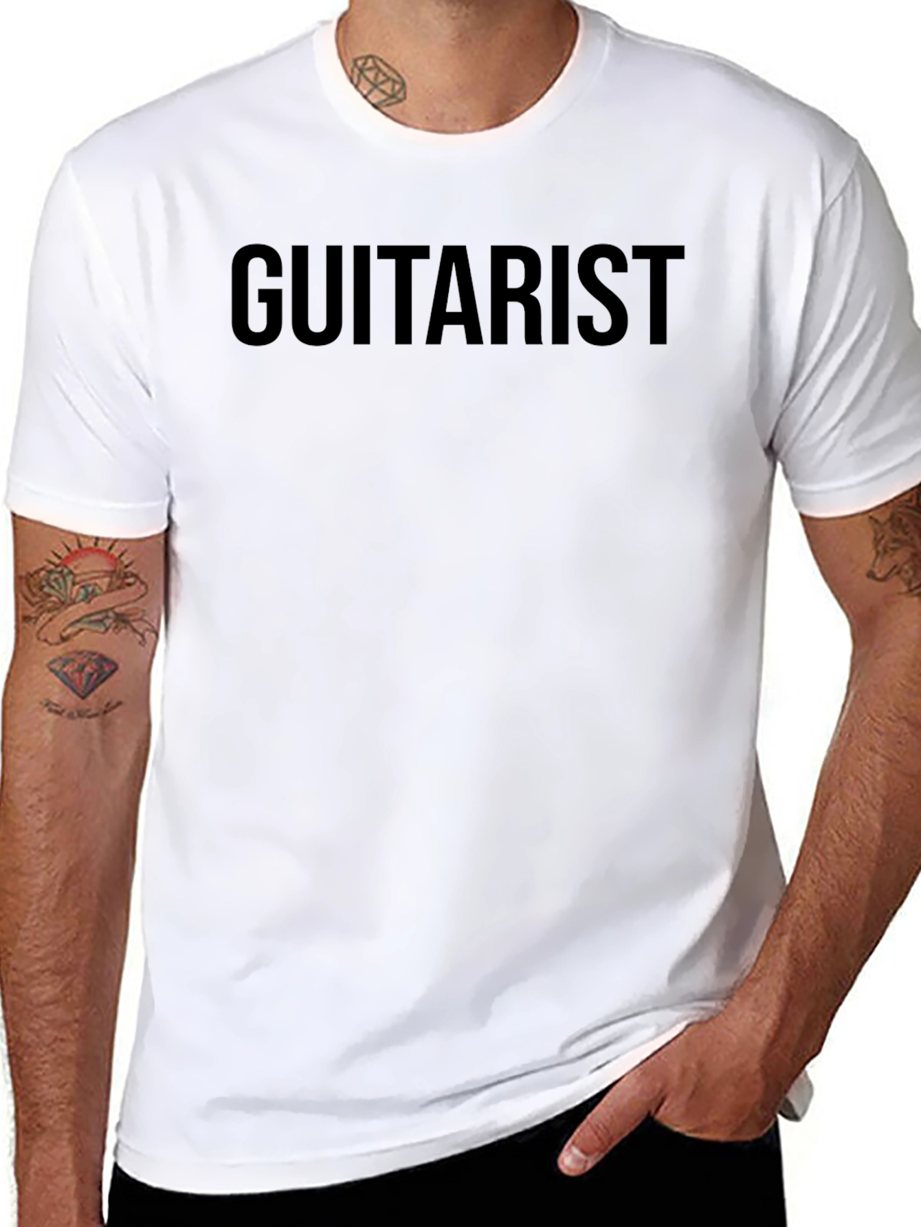 Guitarist Graphic Black T-Shirt