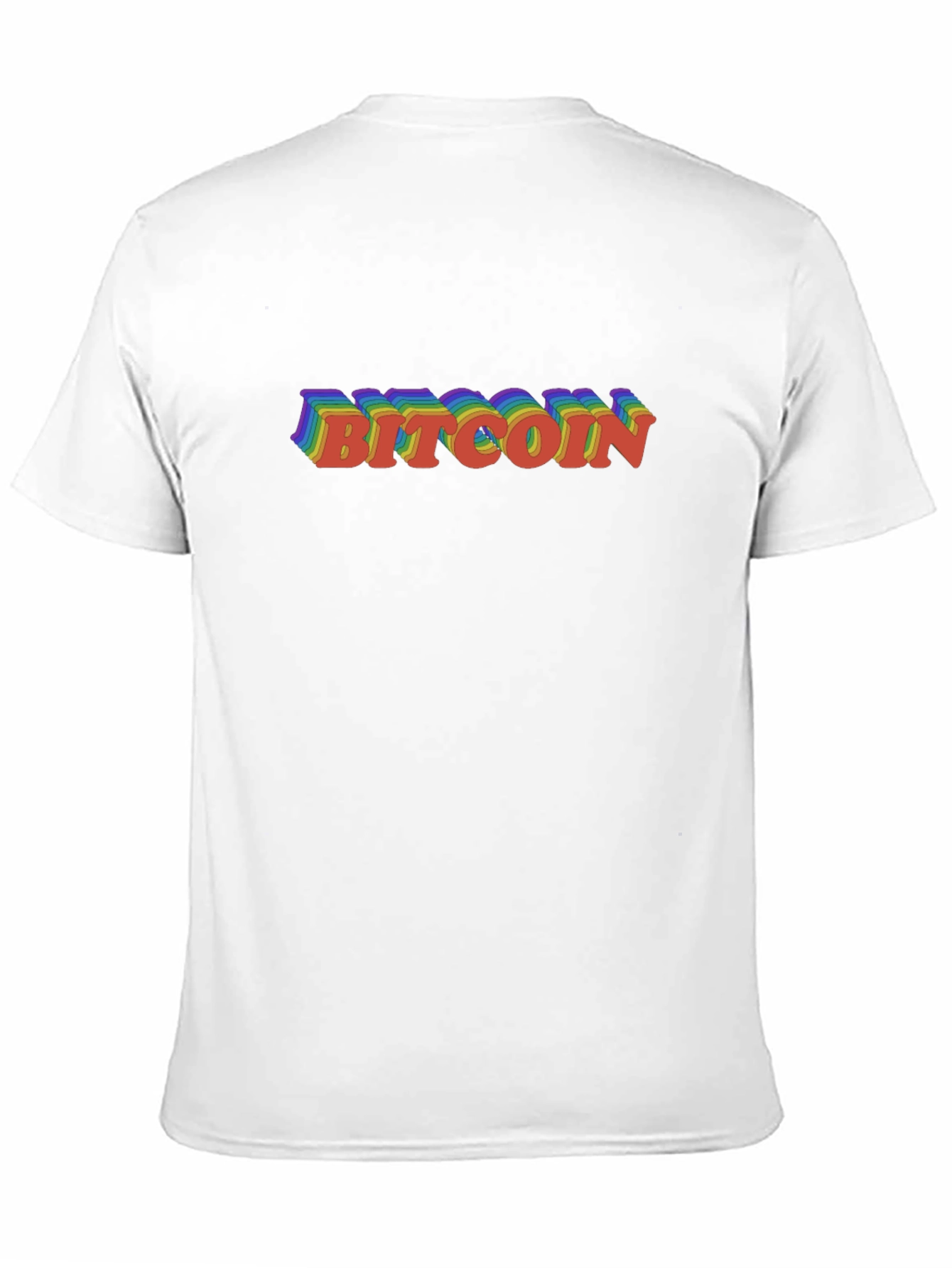Bitcoin Rainbow Layered Graphic Tee