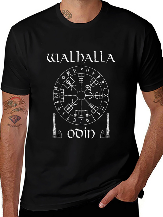 Valhalla Odin Graphic Tee - Viking Style