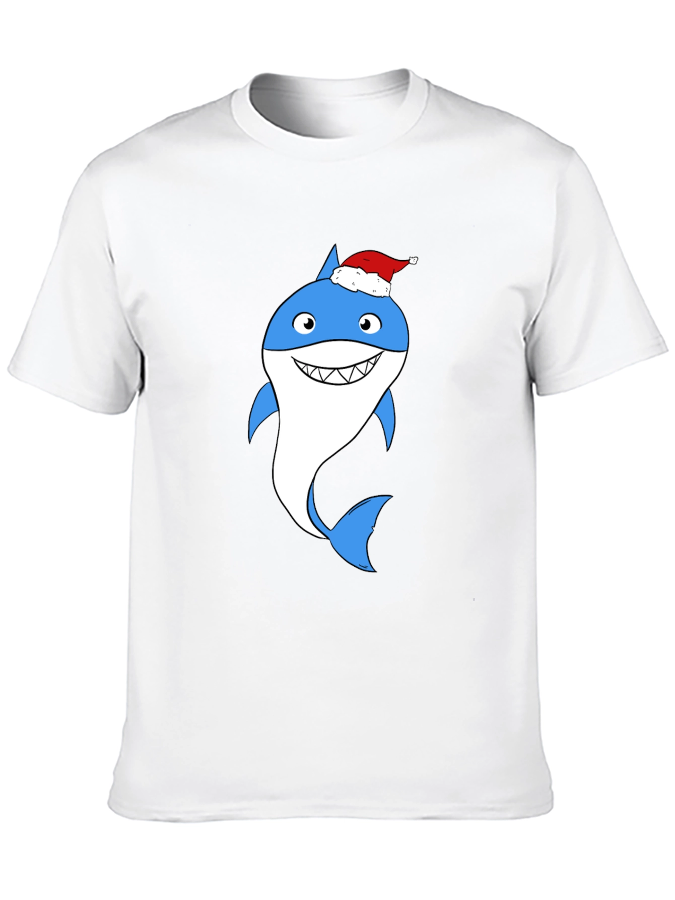 Christmas Shark Graphic Tee - Holiday Fun!