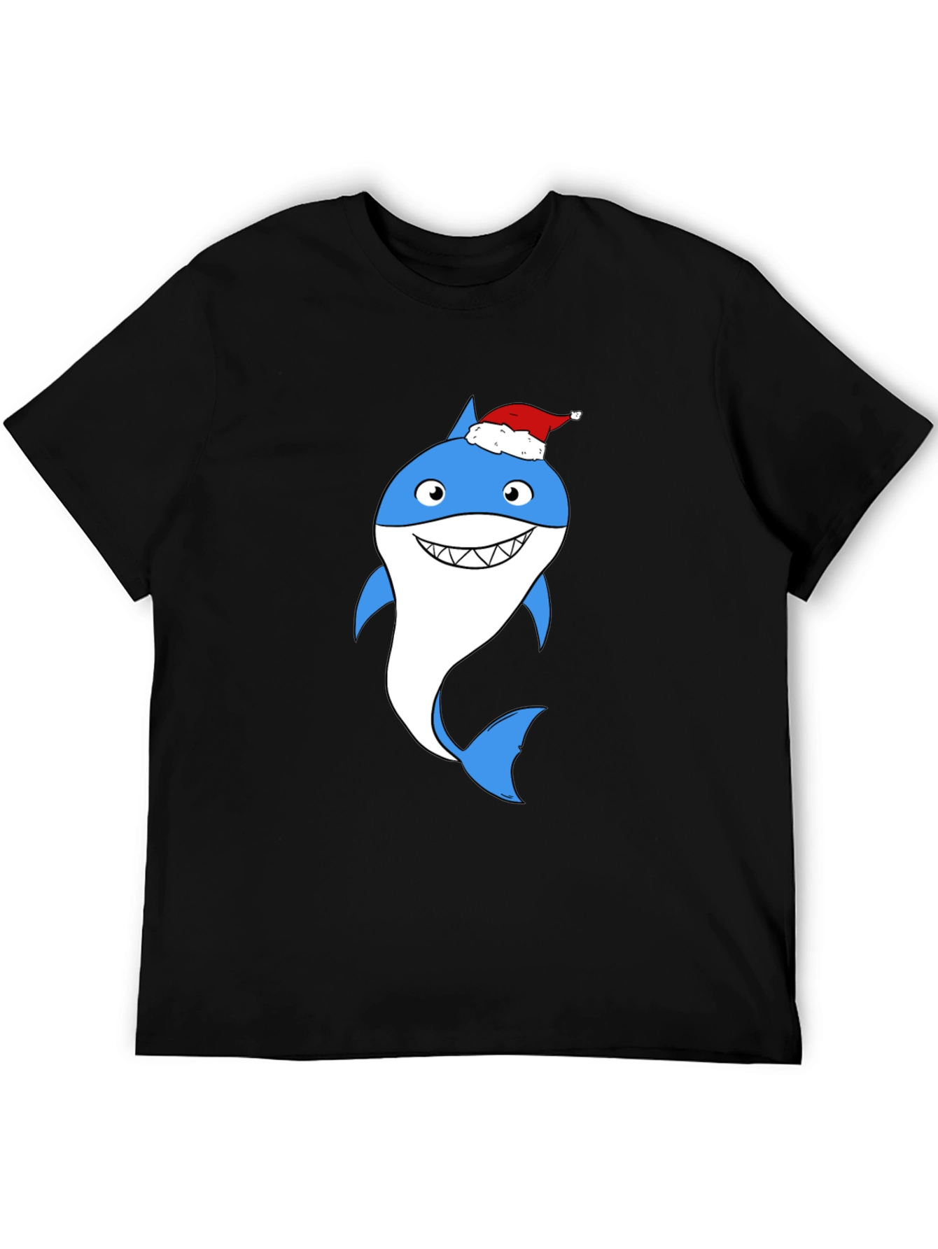 Christmas Shark Graphic Tee - Holiday Fun!