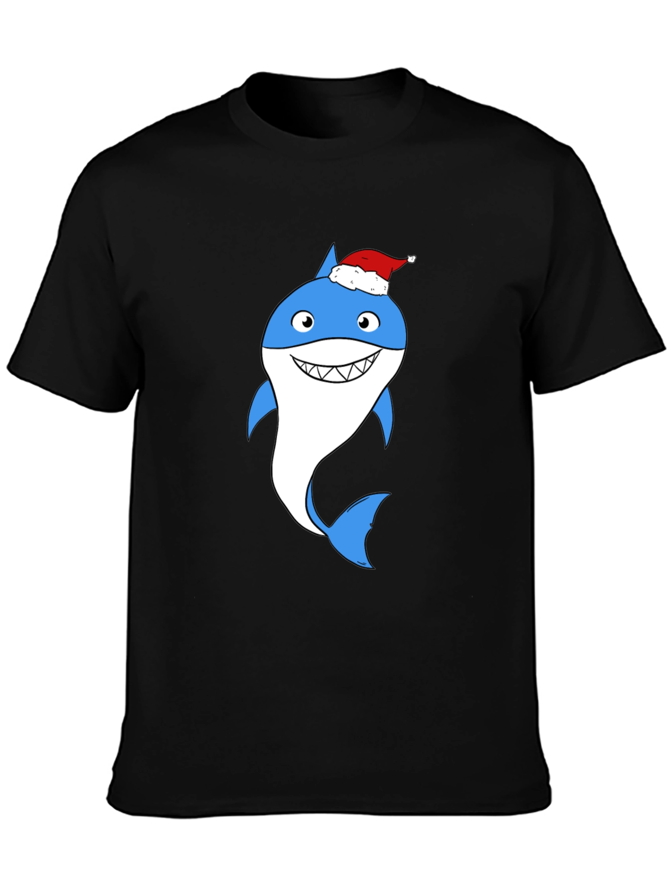 Christmas Shark Graphic Tee - Holiday Fun!